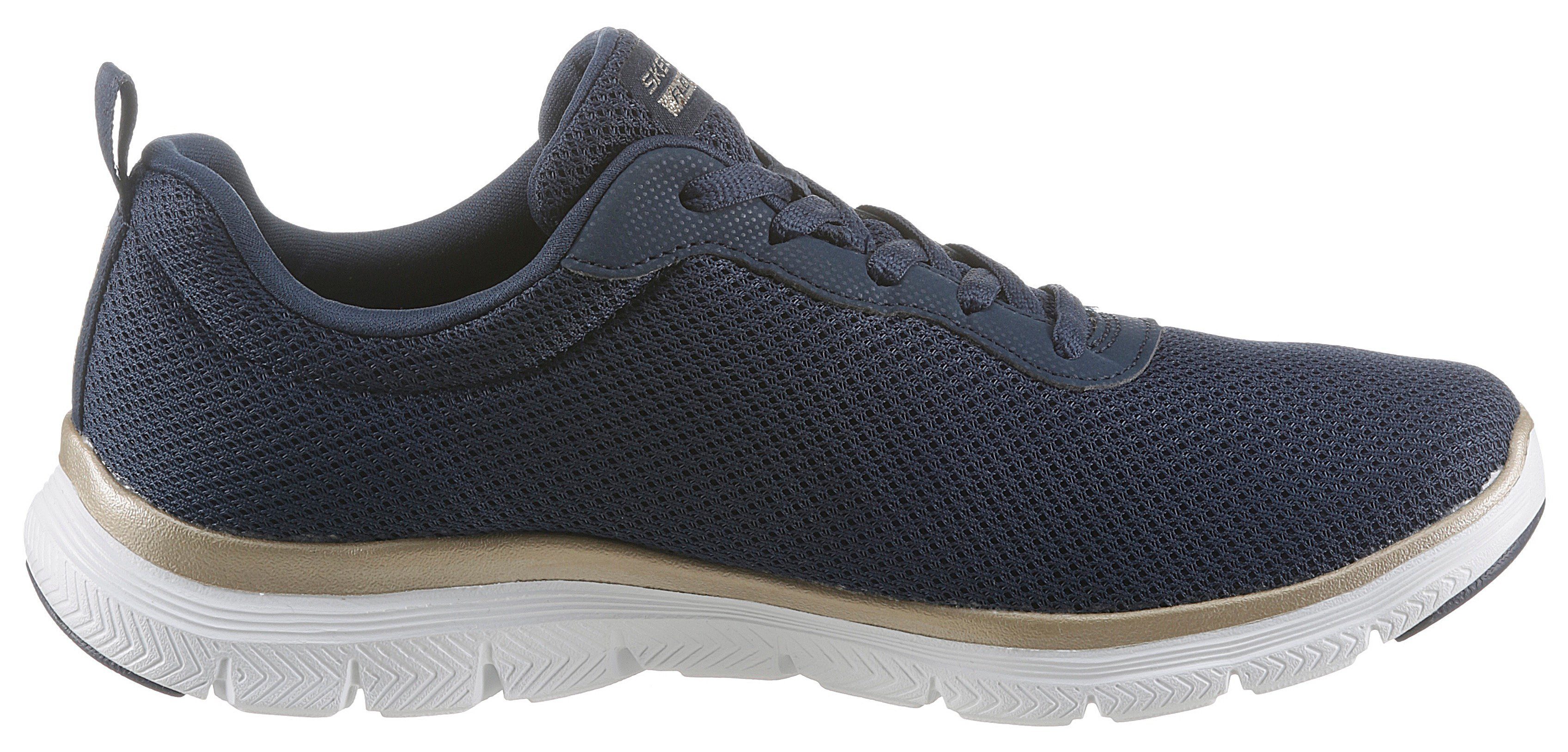 Skechers Sneakers FLEX APPEAL 4.0 BRILLINAT VIEW Vrijetijdsschoen, lage schoen, veterschoen met Air Cooled Memory Foam