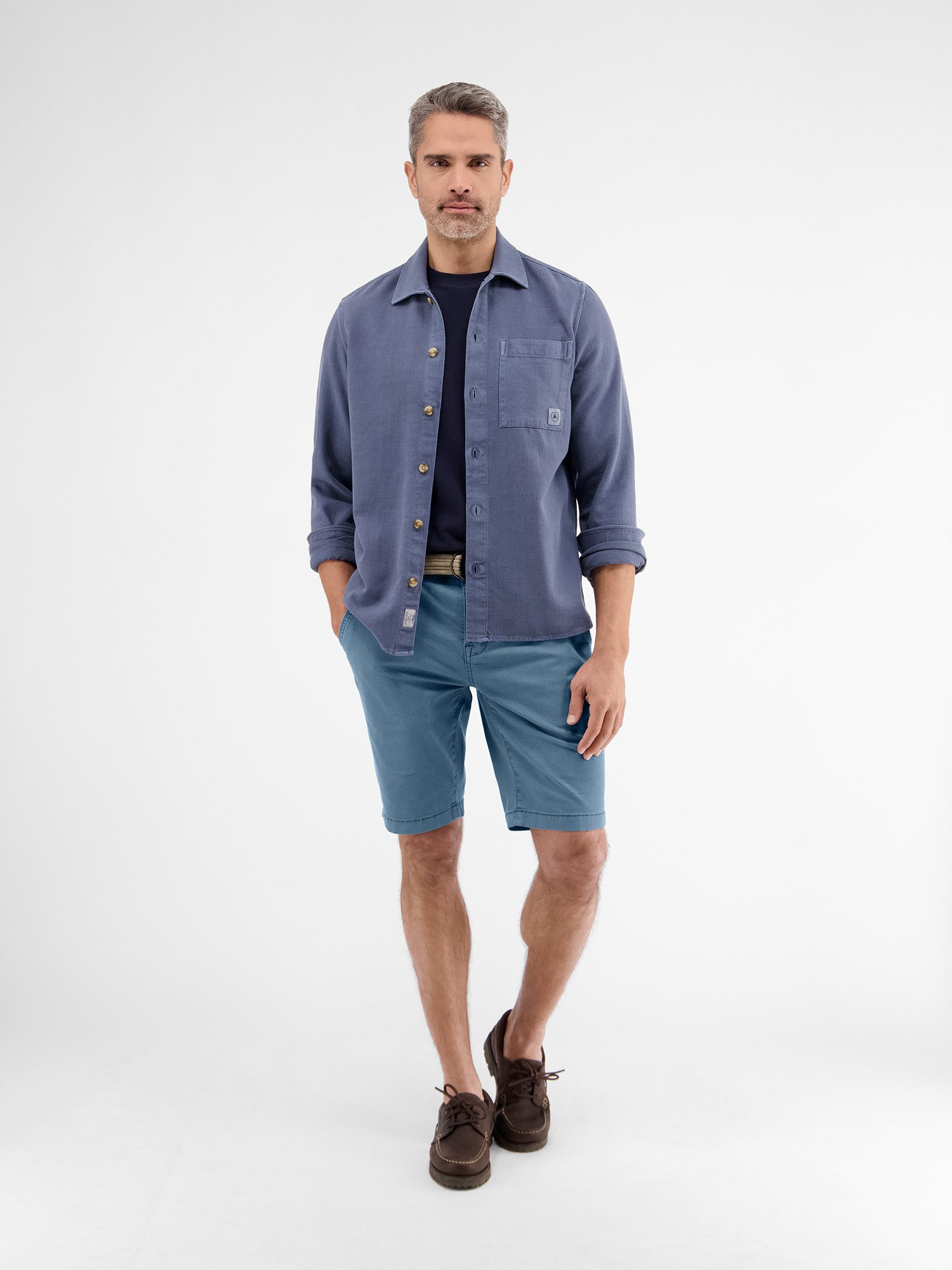 Lerros Bermuda LERROS chino bermuda met riem (set)