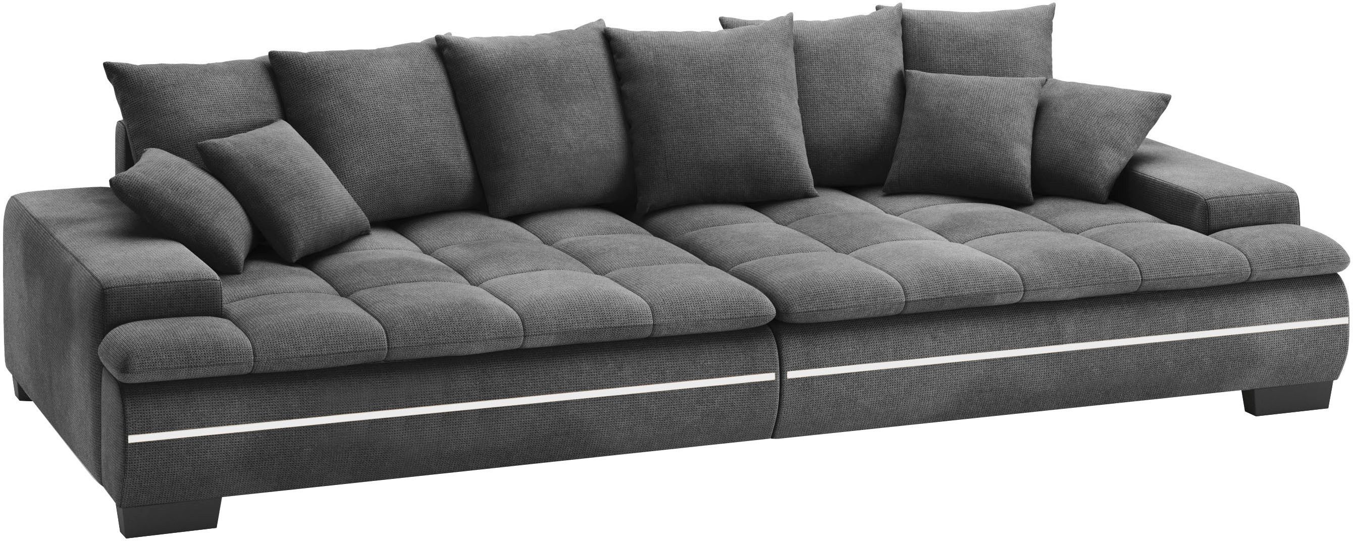 Mr. Couch Megabank Haiti II RGB-LED verlichting, koudschuim bekleding, tot 140 kg belastbaar zwart, xxl banken