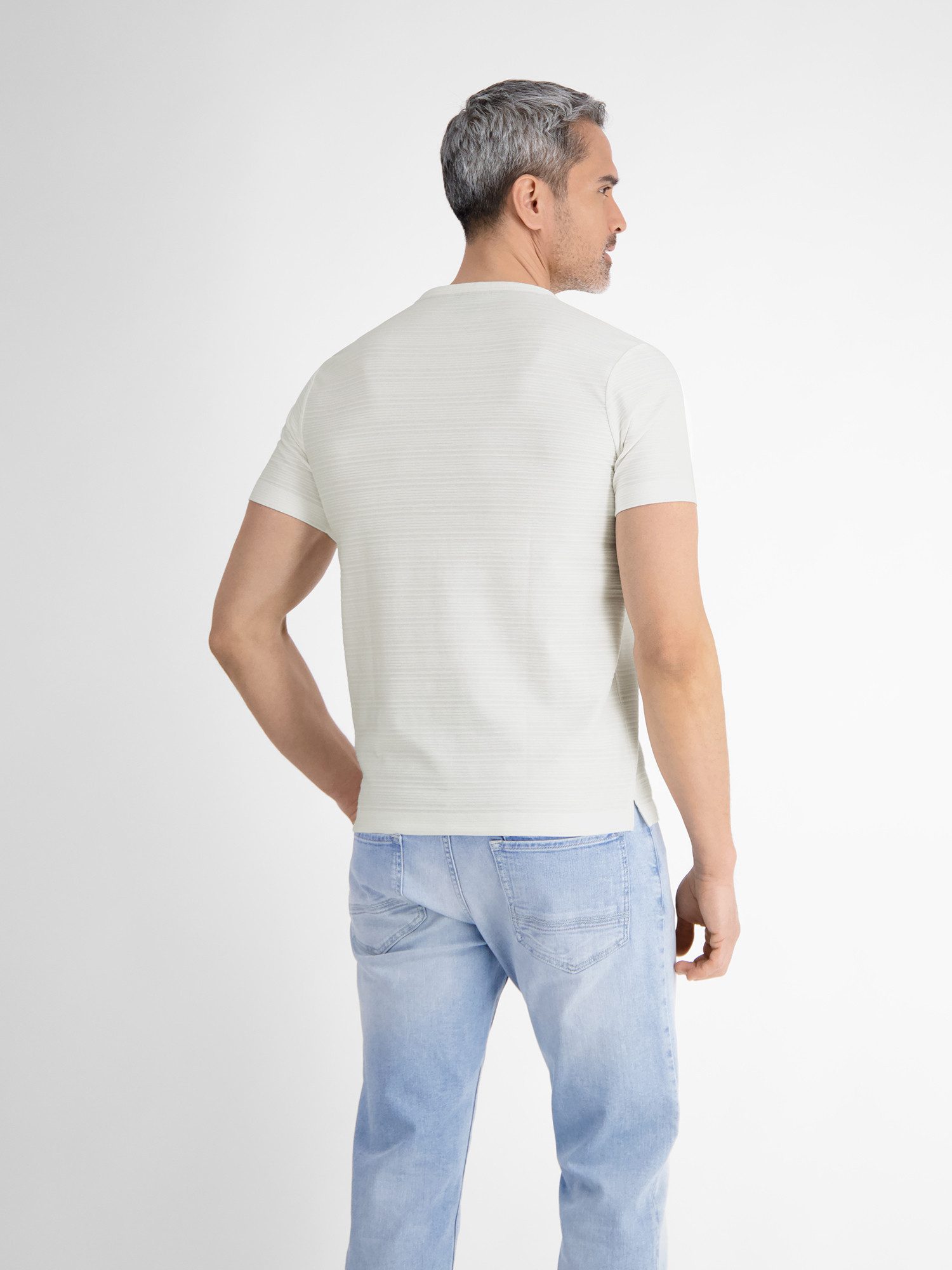 Lerros Henleyshirt LERROS Serafino-shirt, zomers tonal gestreept