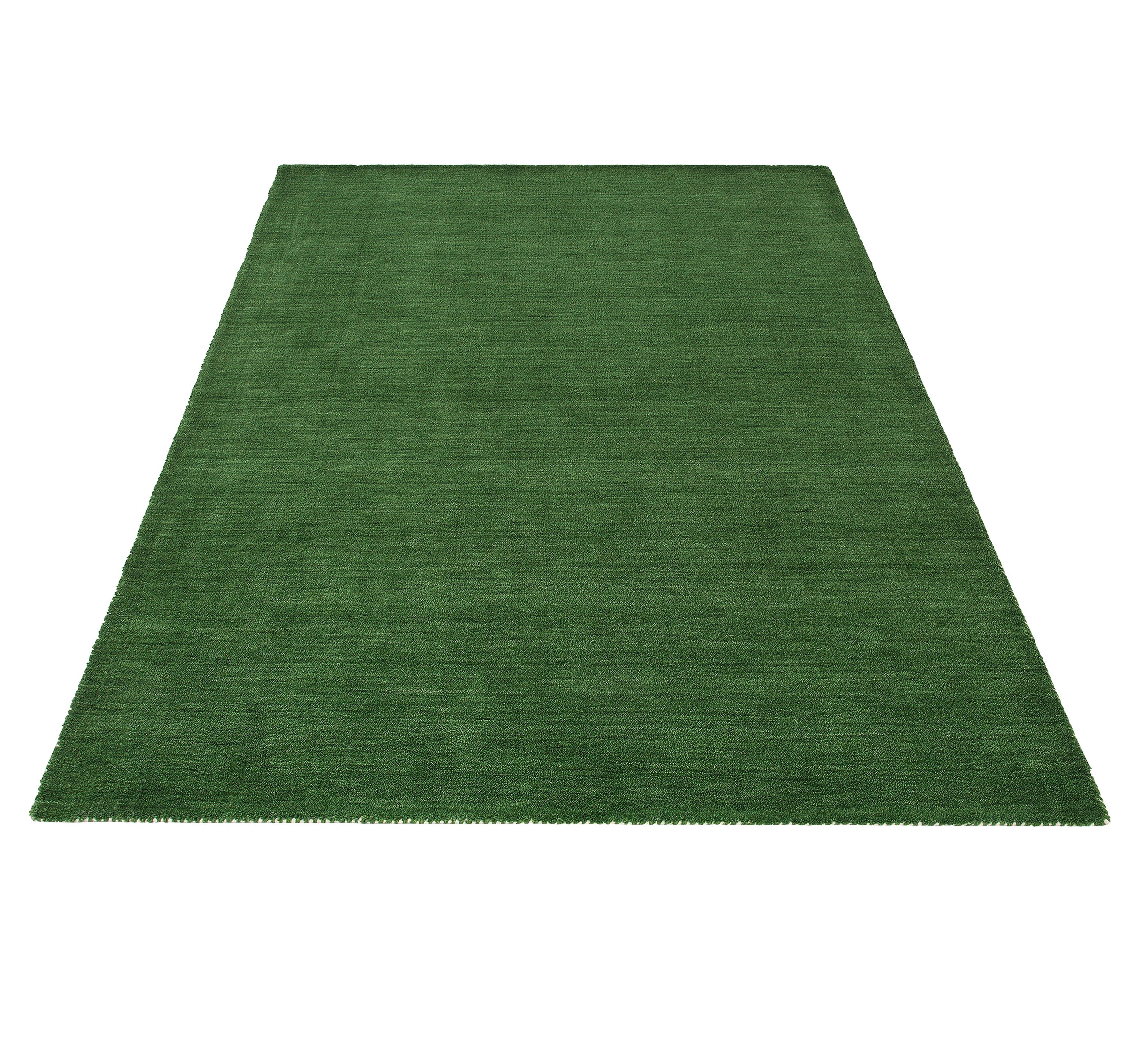 THEKO Wollen kleed Gabbeh uni, Handgeweven vloerkleed, mêlee, zuivere wol, met de hand geweven