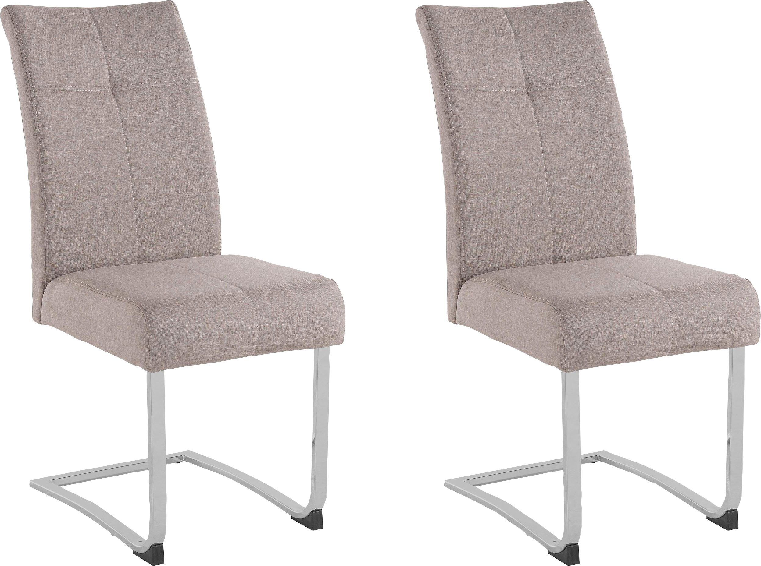 Home affaire Vrijdragende stoel RAB Bekleding in verschillende kwaliteiten, maximaal vermogen 120 kg (set, 2 stuks) zweefstoelen maat Geweven stof