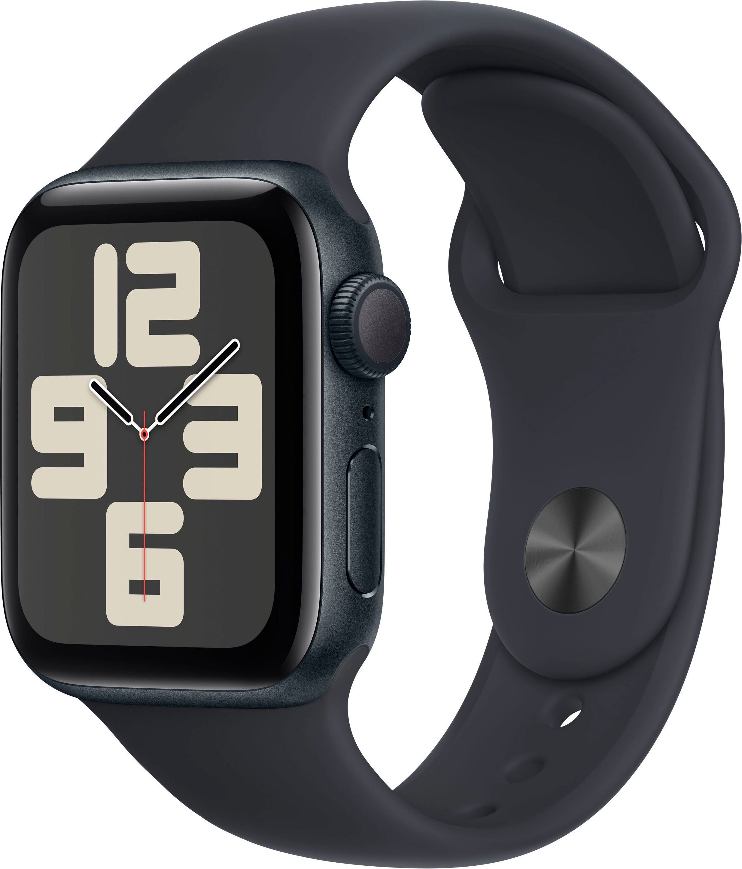 Apple Watch SE (2023) GPS 40 mm Aluminium kast Sportband Midnight M-L