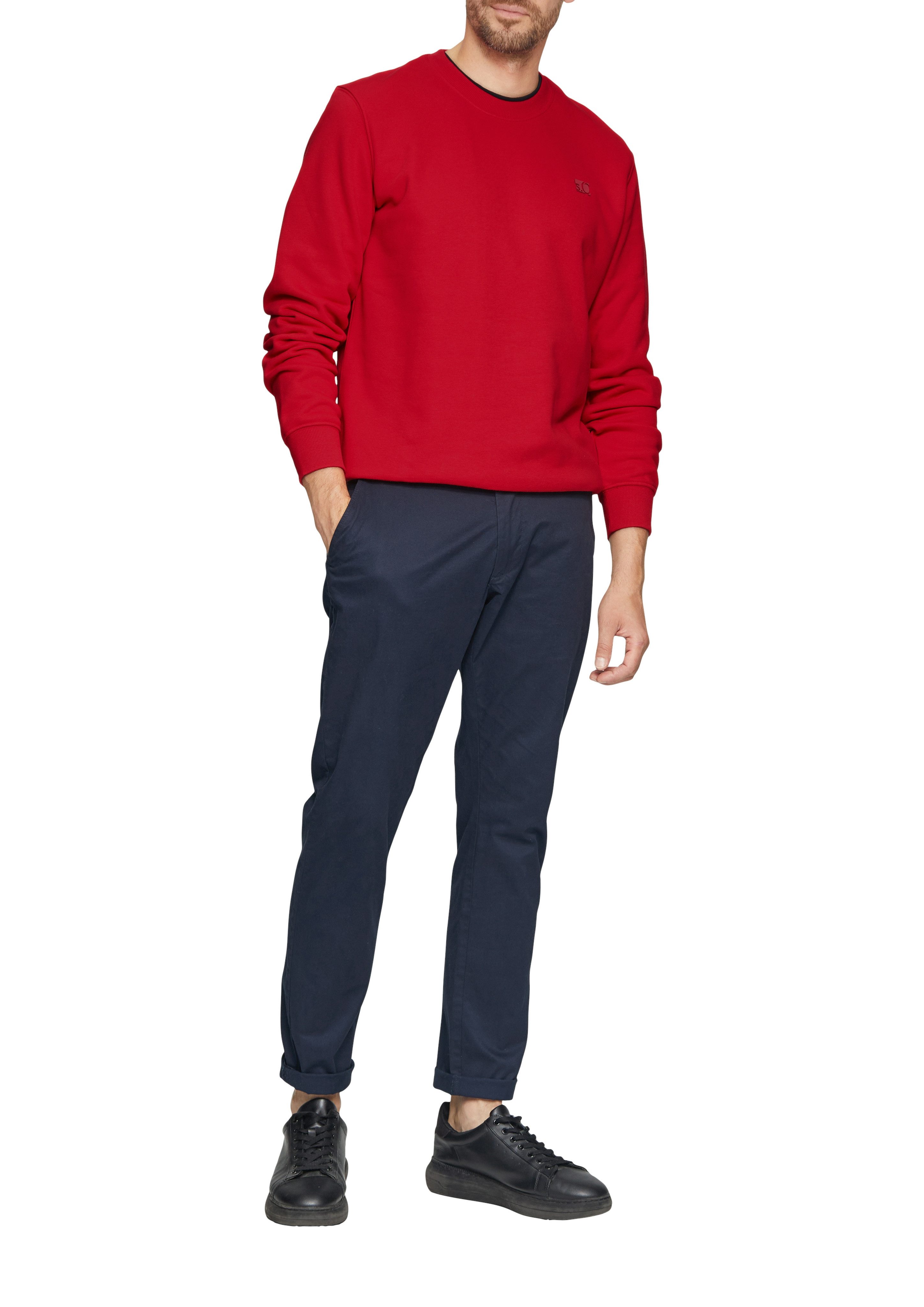 s.Oliver Sweatshirt met geborduurd logo