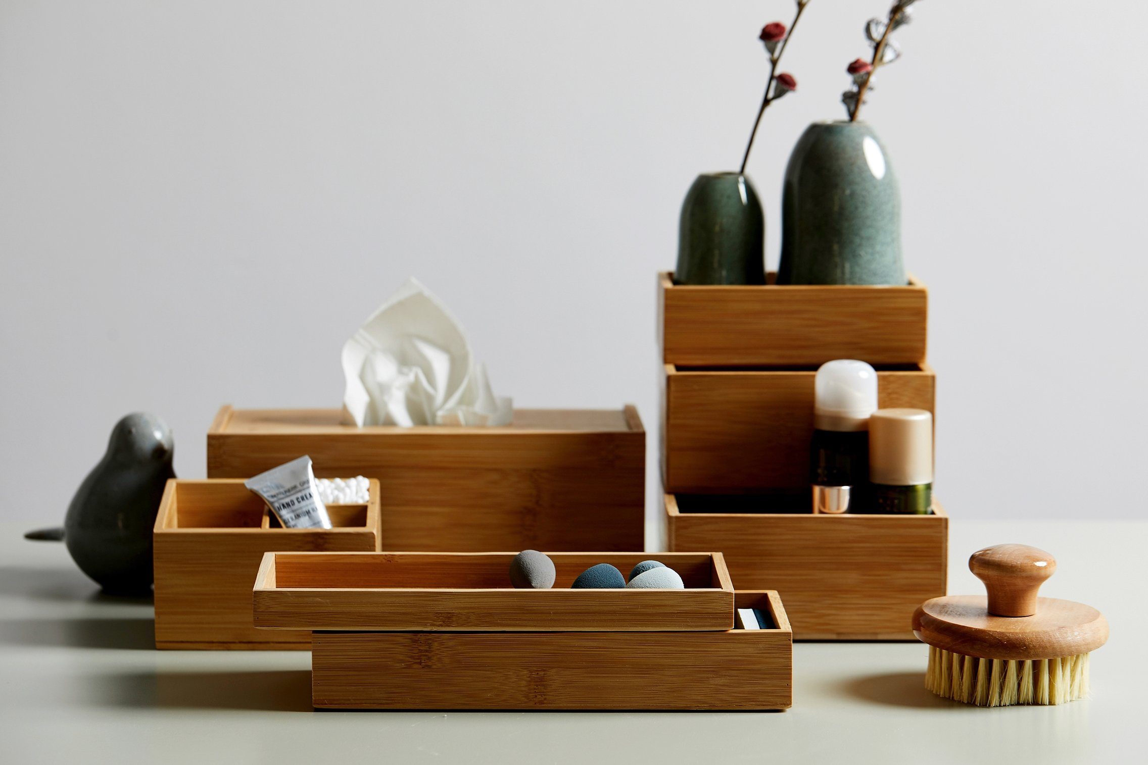 WENKO Opbergbox Terra Badkamerorganizer (set, 2 stuks)
