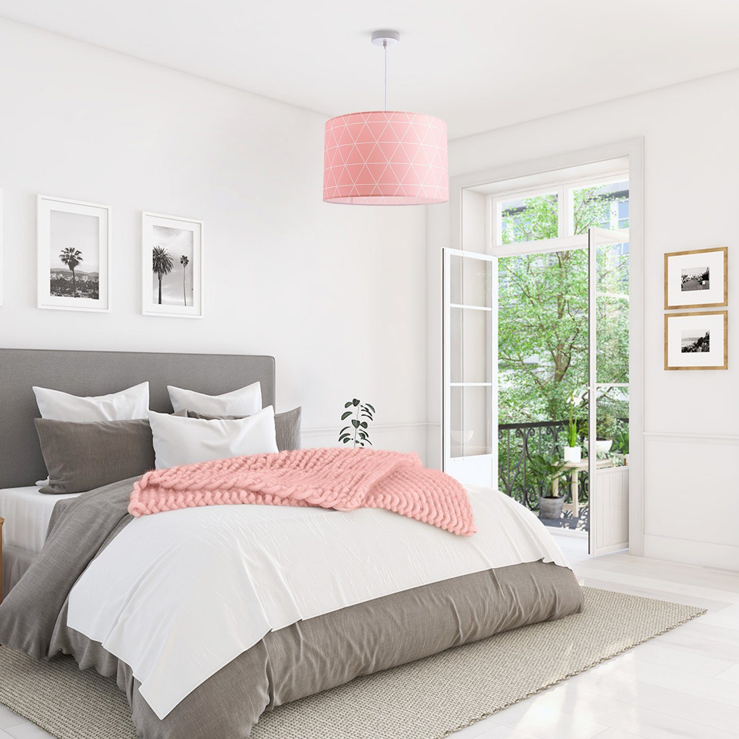 Paco Home Hanglamp Stella 401 Plafondlamp woonkamer slaapkamer hanglamp Scandi ruiten E27