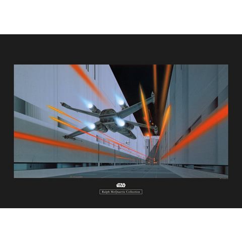 Komar wanddecoratie Star Wars Classic RMQ Death Star Trench, zonder lijst