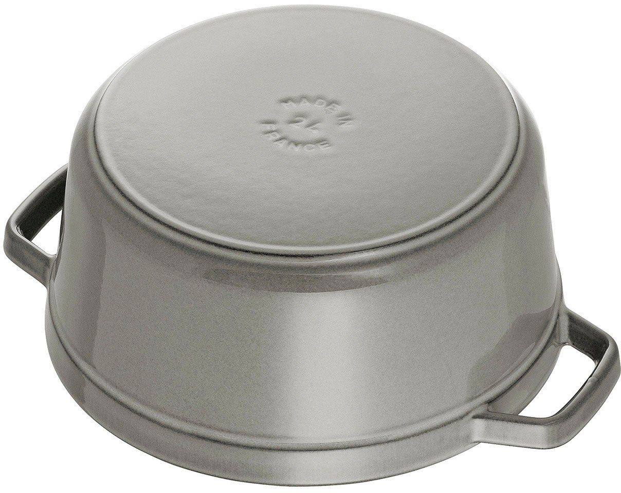 Staub Braadpan Cocotte robust, duurzaam, perfecte hitteverdeling, aroma-regendeksel (1-delig)