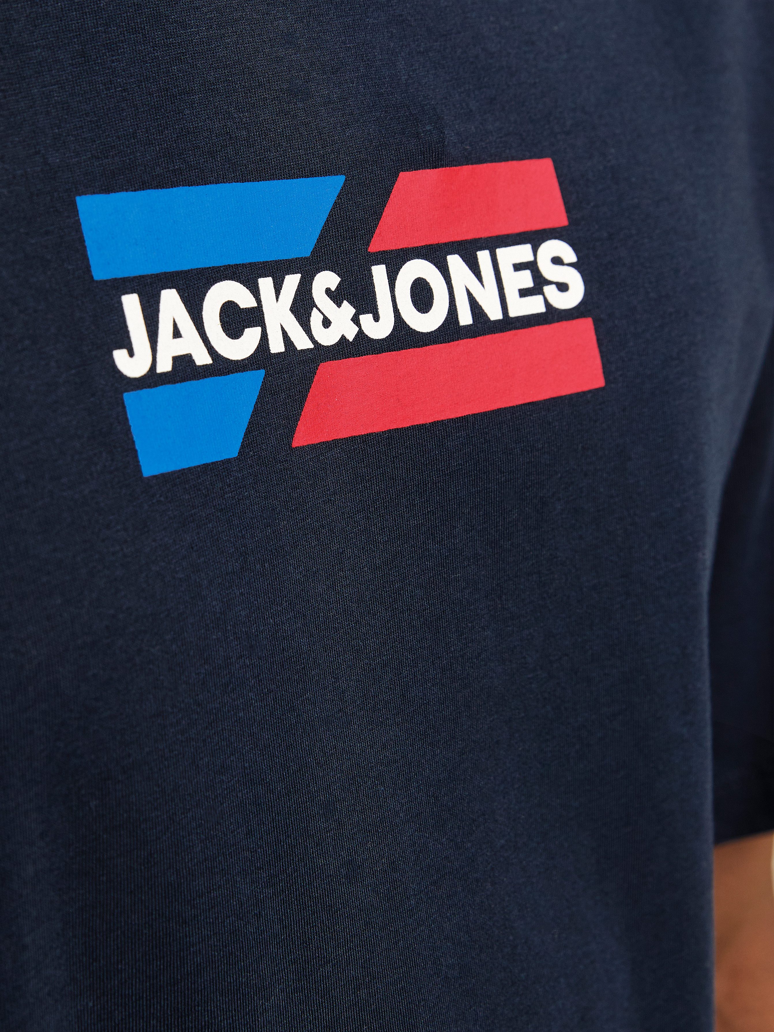Jack & Jones Shirt met ronde hals JJECORP GRAPHIC TEE SS O-NECK NOOS
