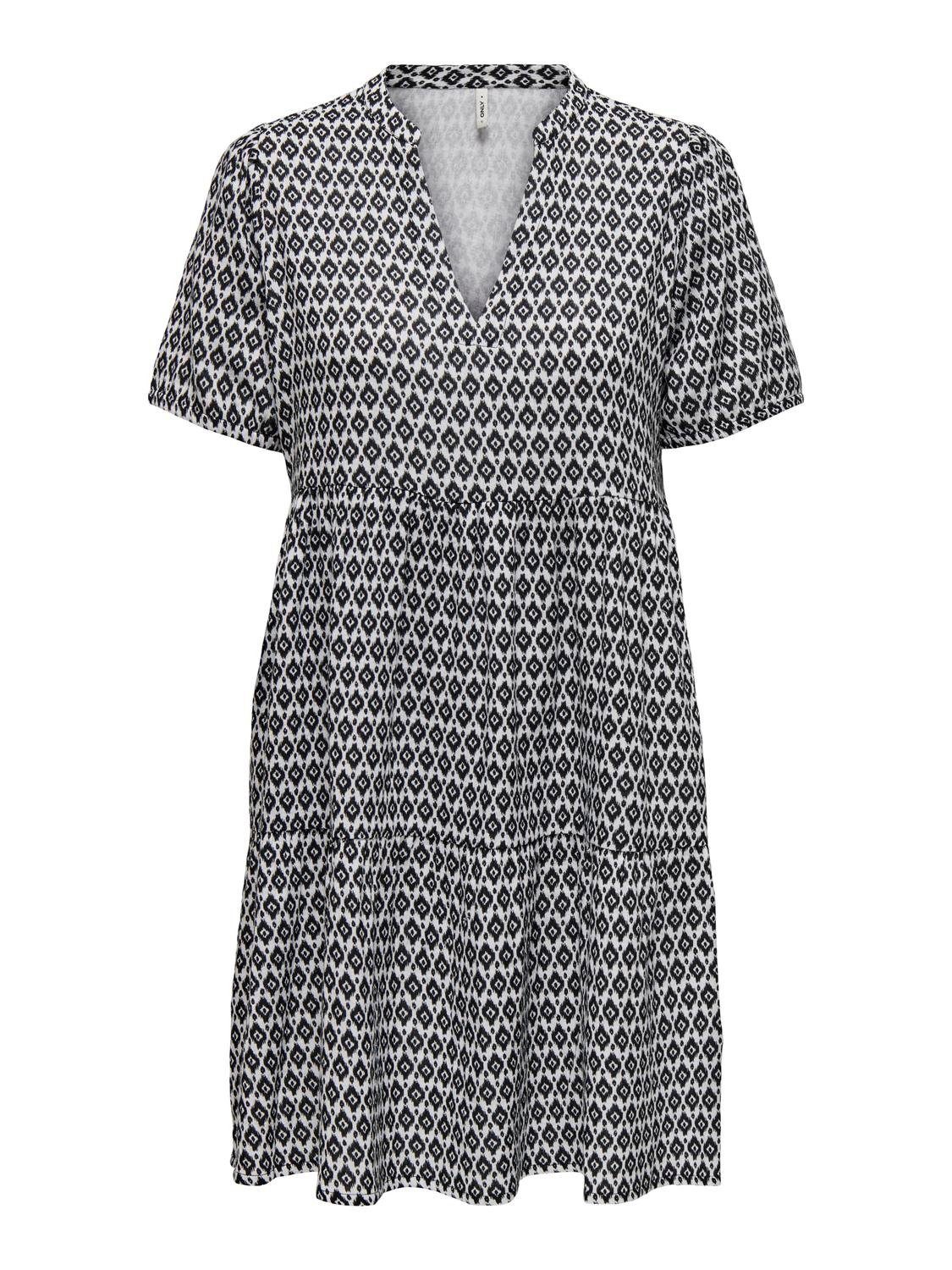 Only Zomerjurk ONLNORA S/S LOOSE DRESS PTM