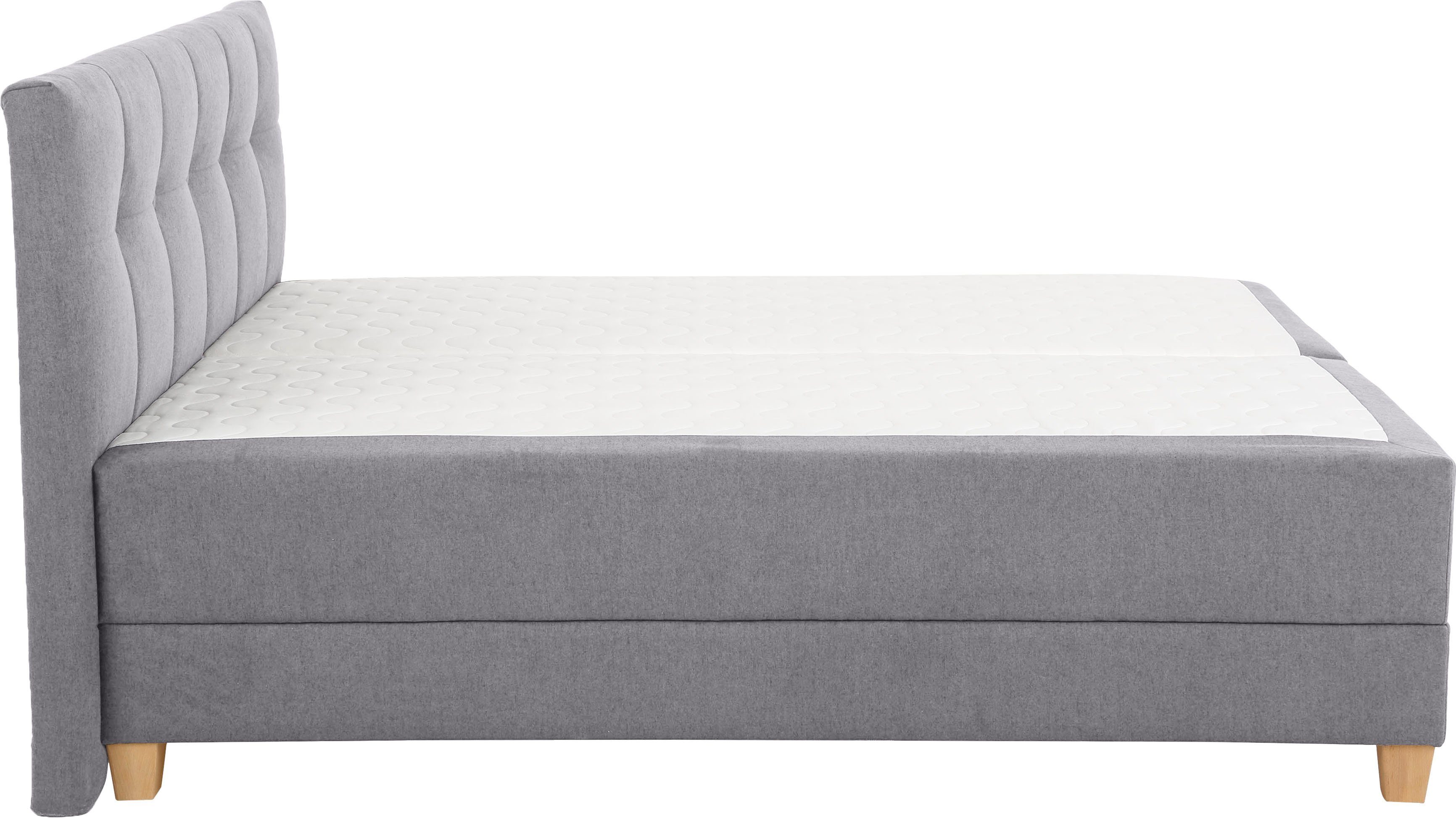 Home affaire Boxspring Lonrai in h2, h3 & h4 en xxl - verlengde 220 cm kiesbaar, incl. topper