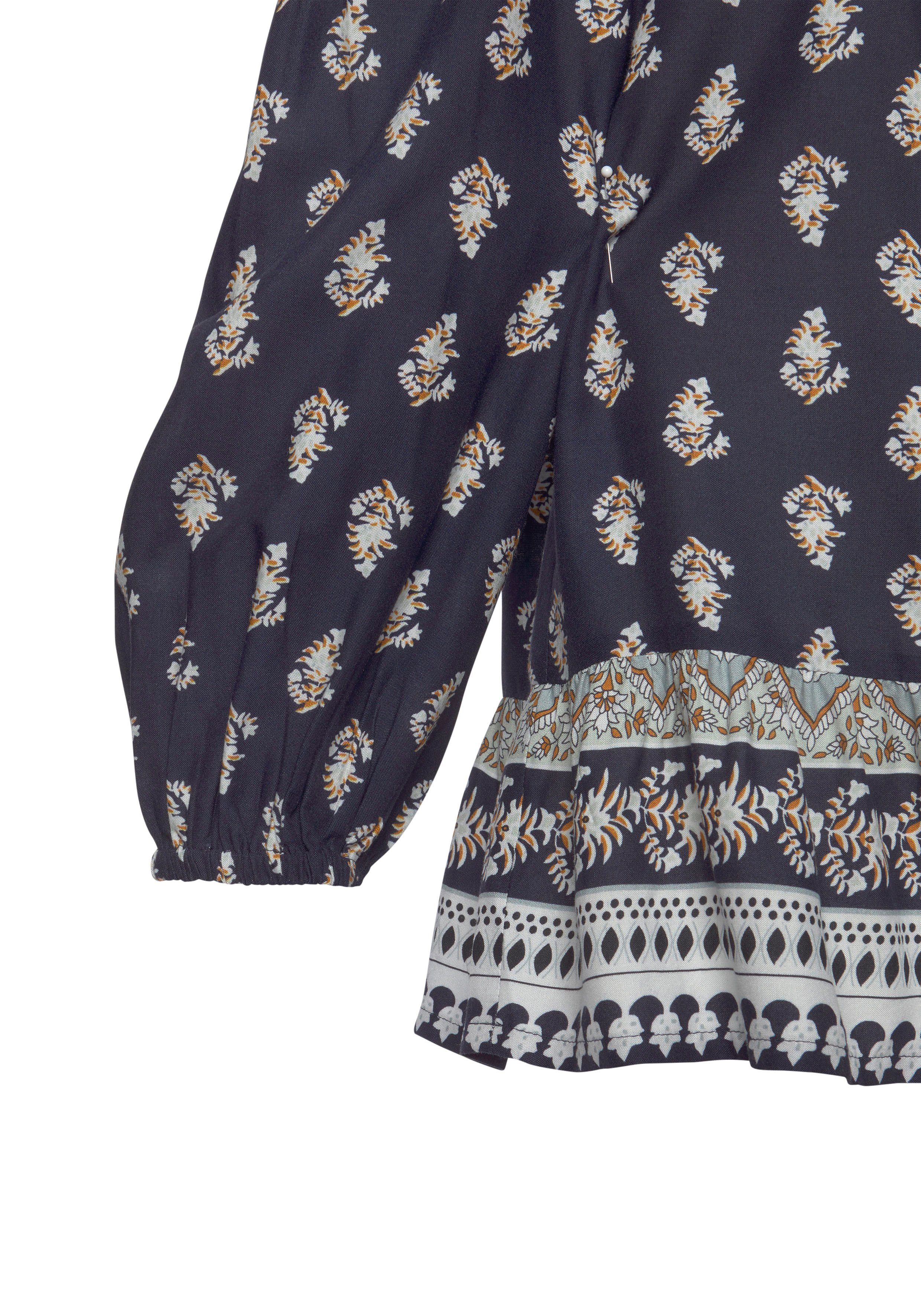 Vivance Blouse met carmenhals