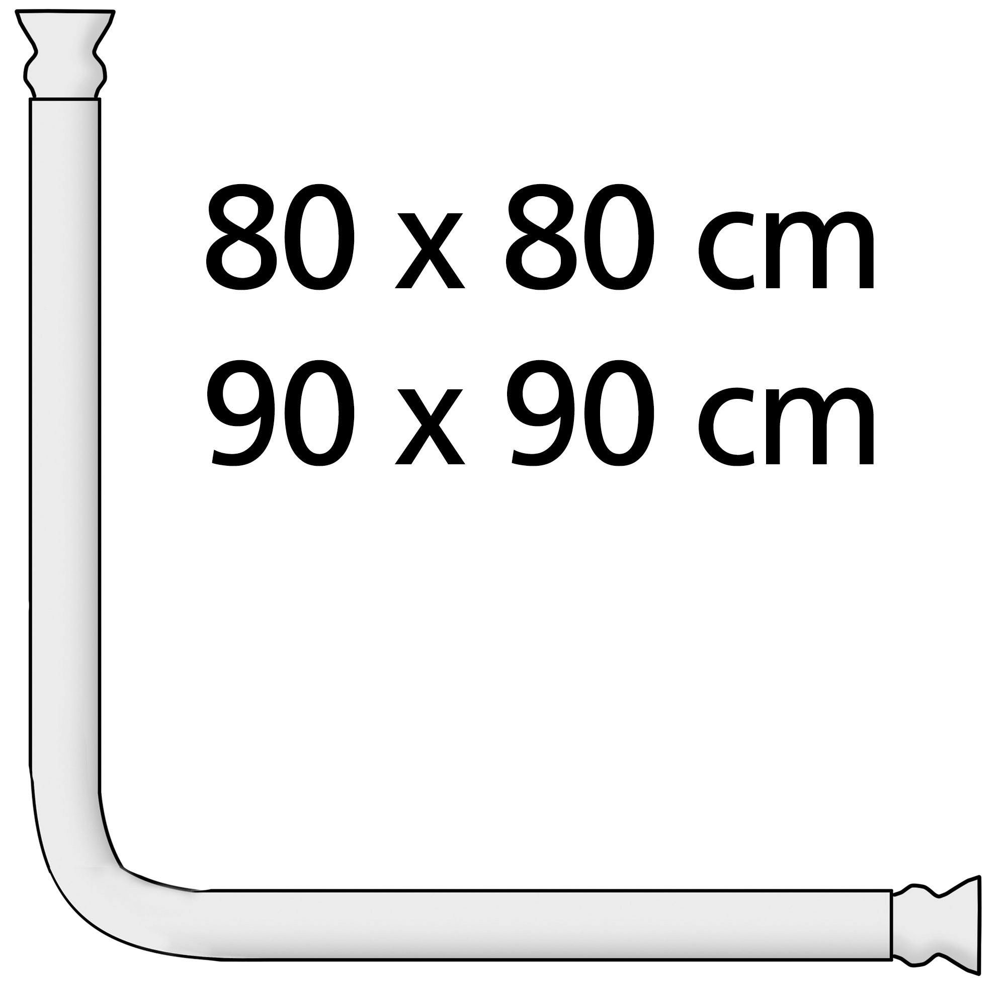 WENKO Hoekstang Universal extra stark Chroom, op verschillende manieren te monteren