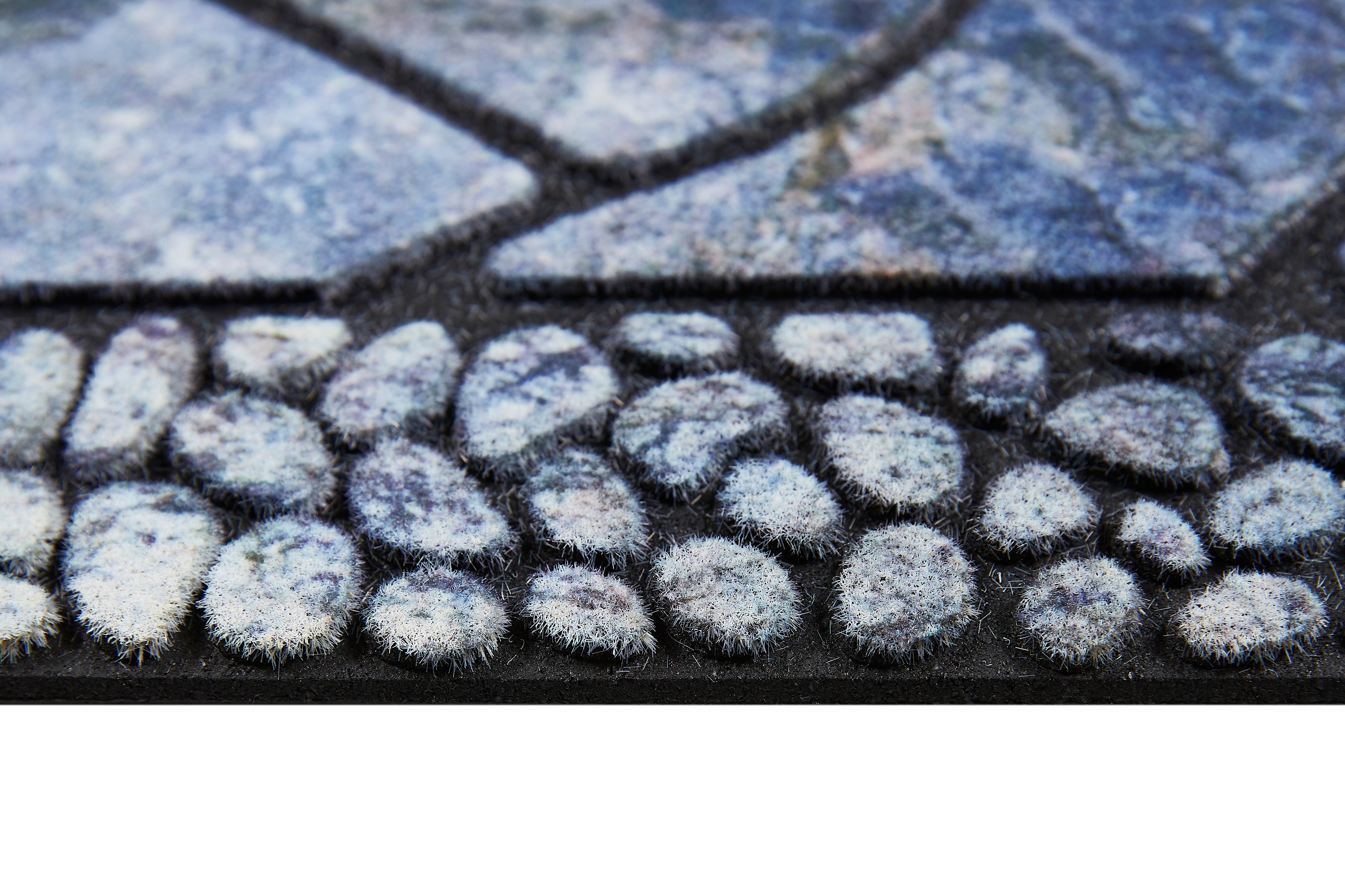 Andiamo Tredemat Outdoor set van 2 Buiten-traptredenmatten steenmotief tuin buitengebied