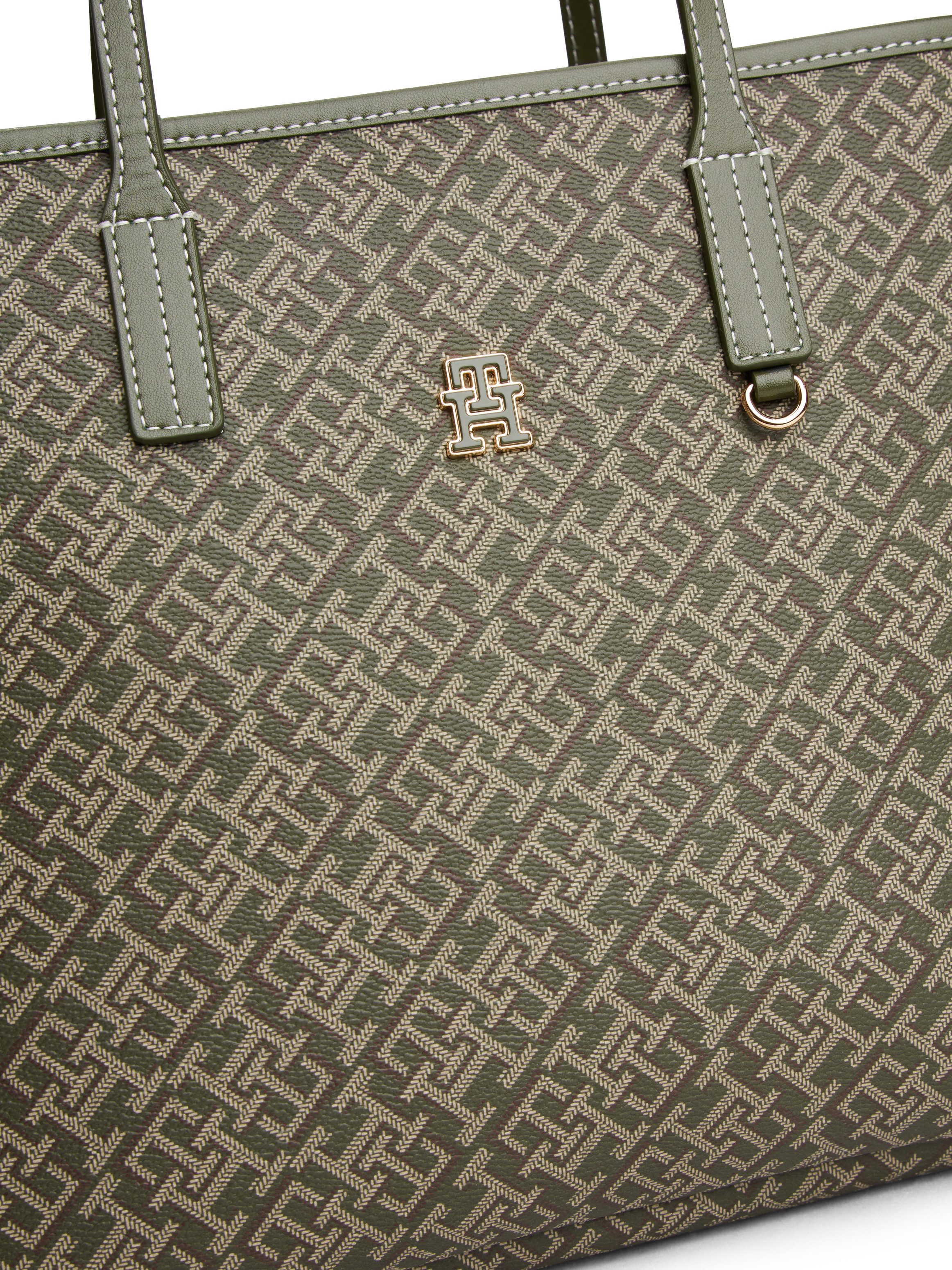 Tommy Hilfiger Draagtas TH MONOPLAY LEATHER TOTE