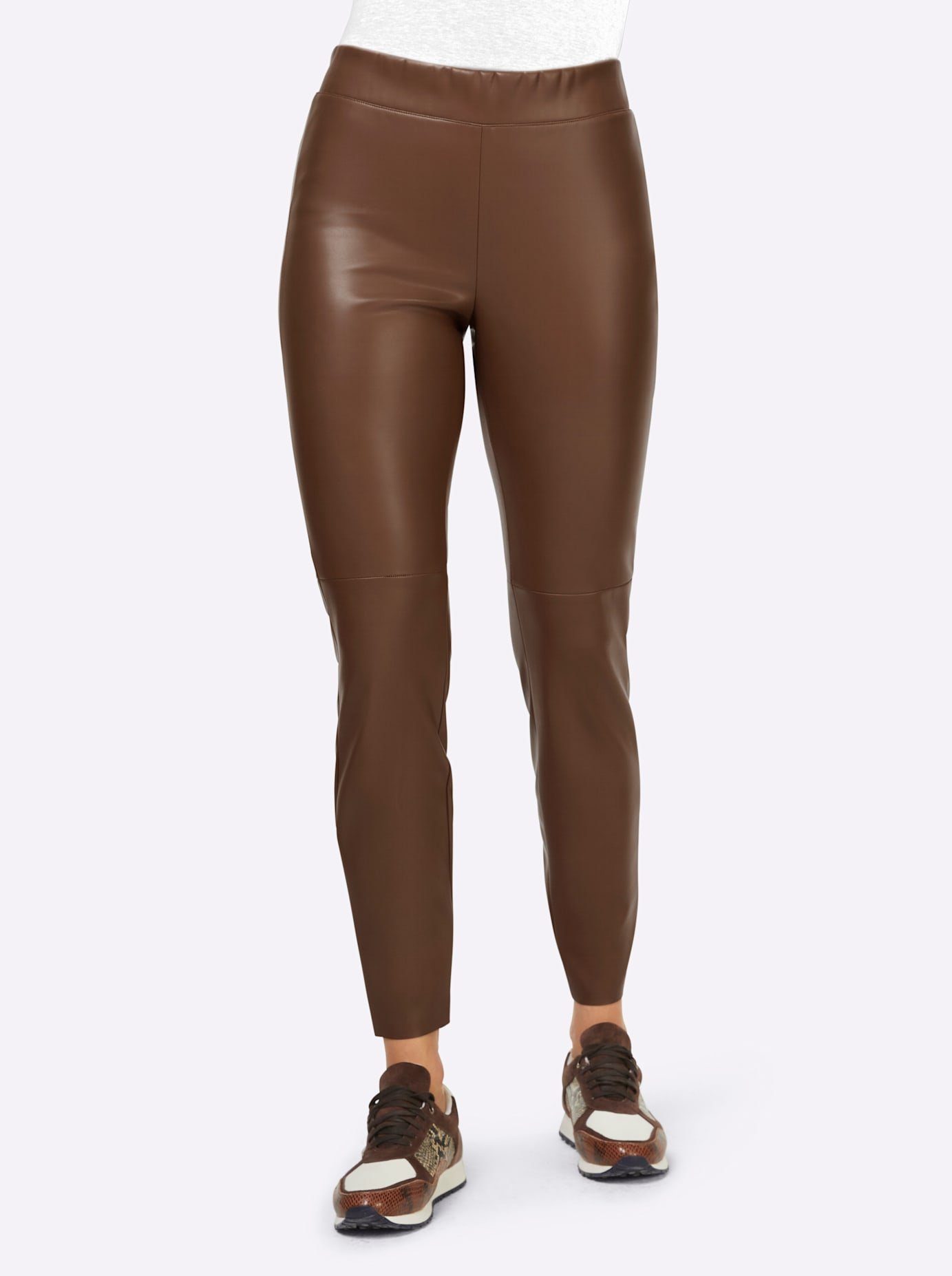 heine Imitatieleren broek