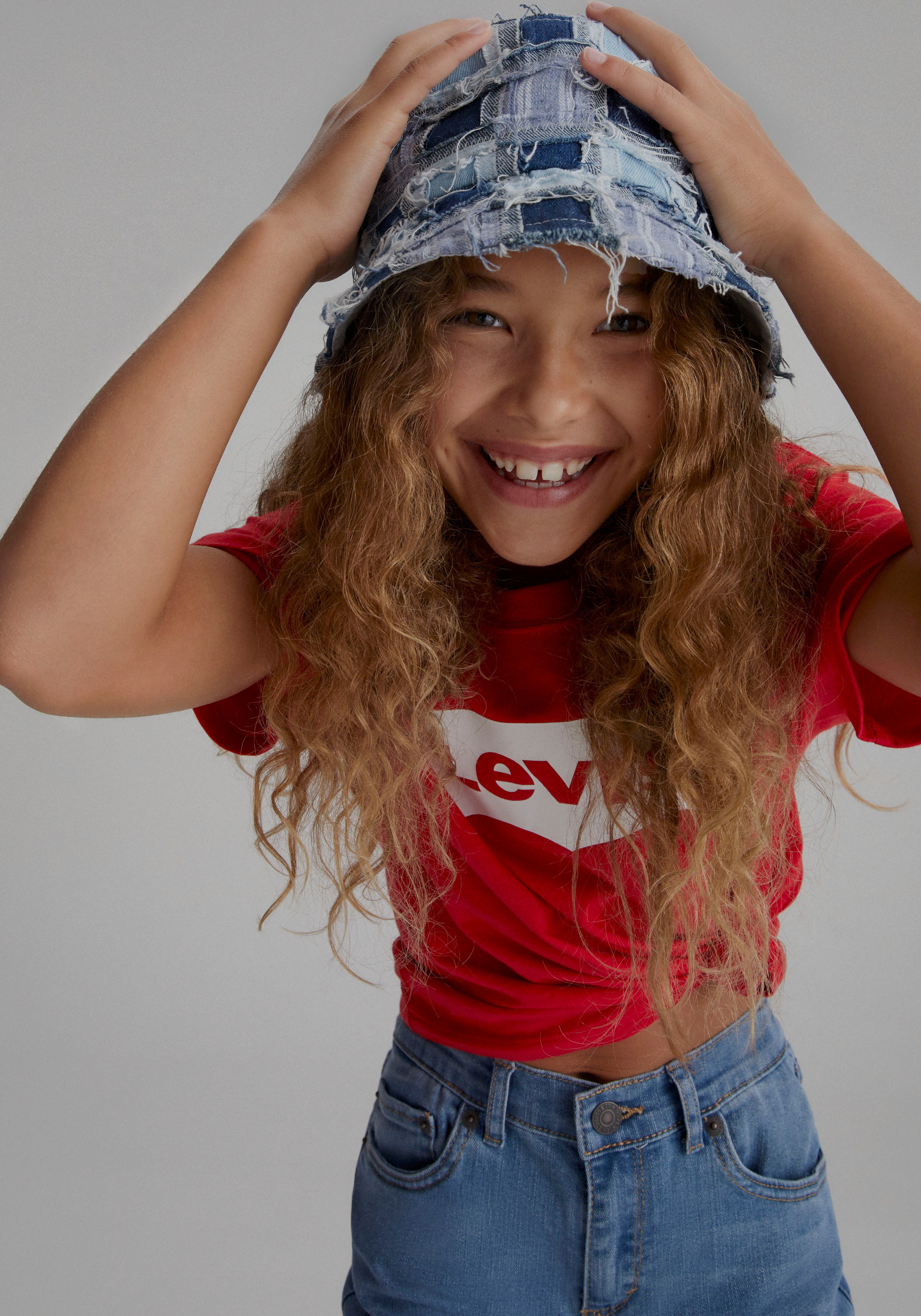 Levi's Kidswear T-shirt BATWING CROPPED TEE