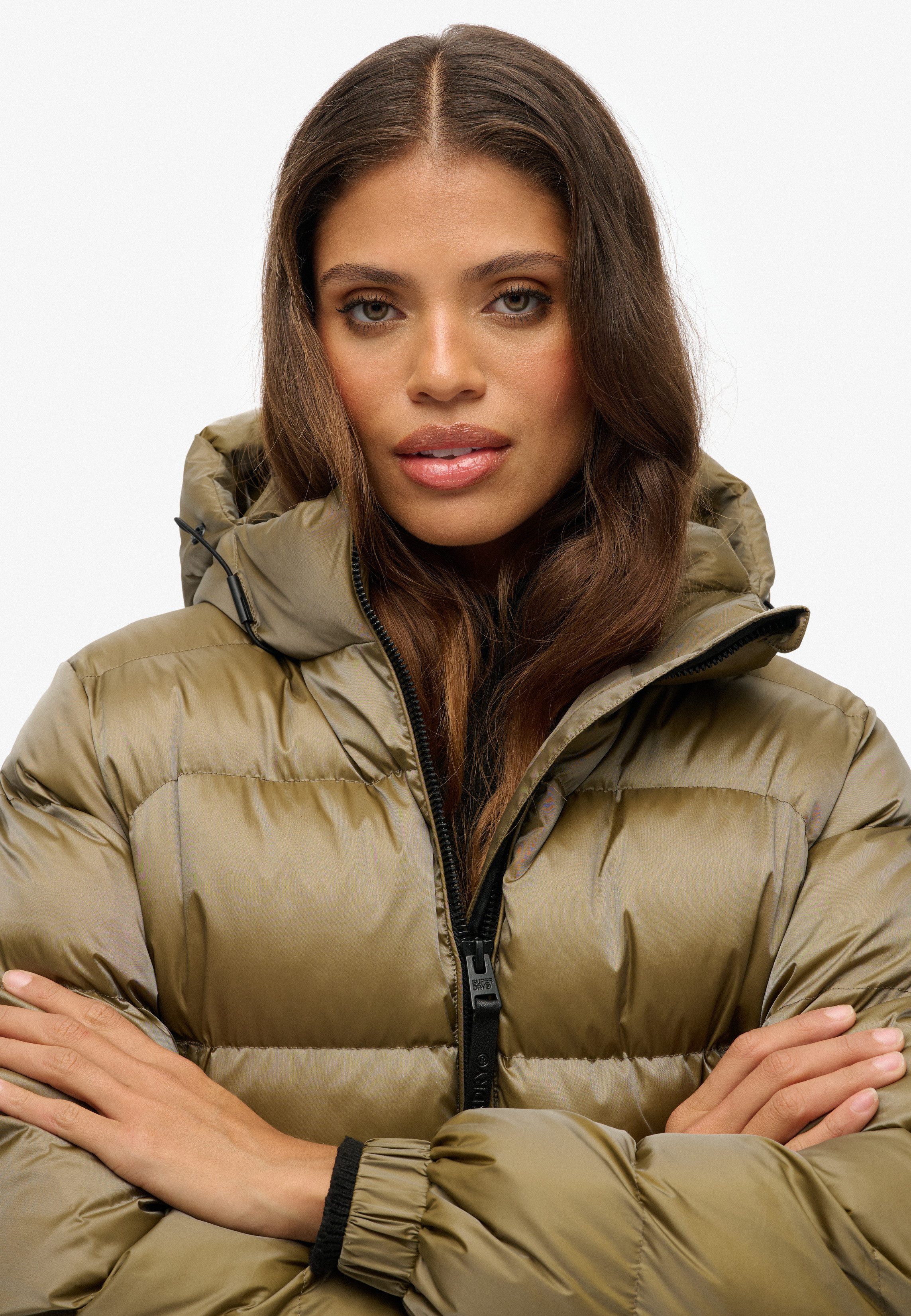 Superdry Gewatteerde jas HOODED LUXE SPORTS PUFFER