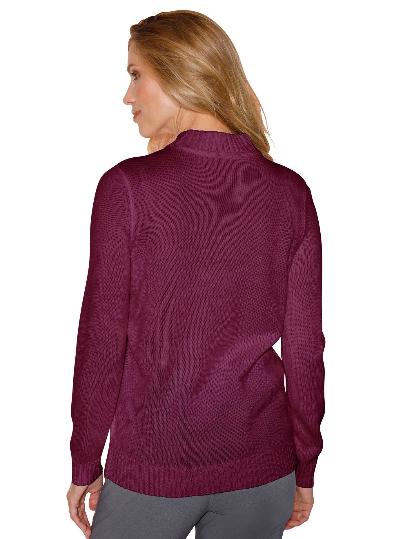 Classic Basics Trui met staande kraag Trui