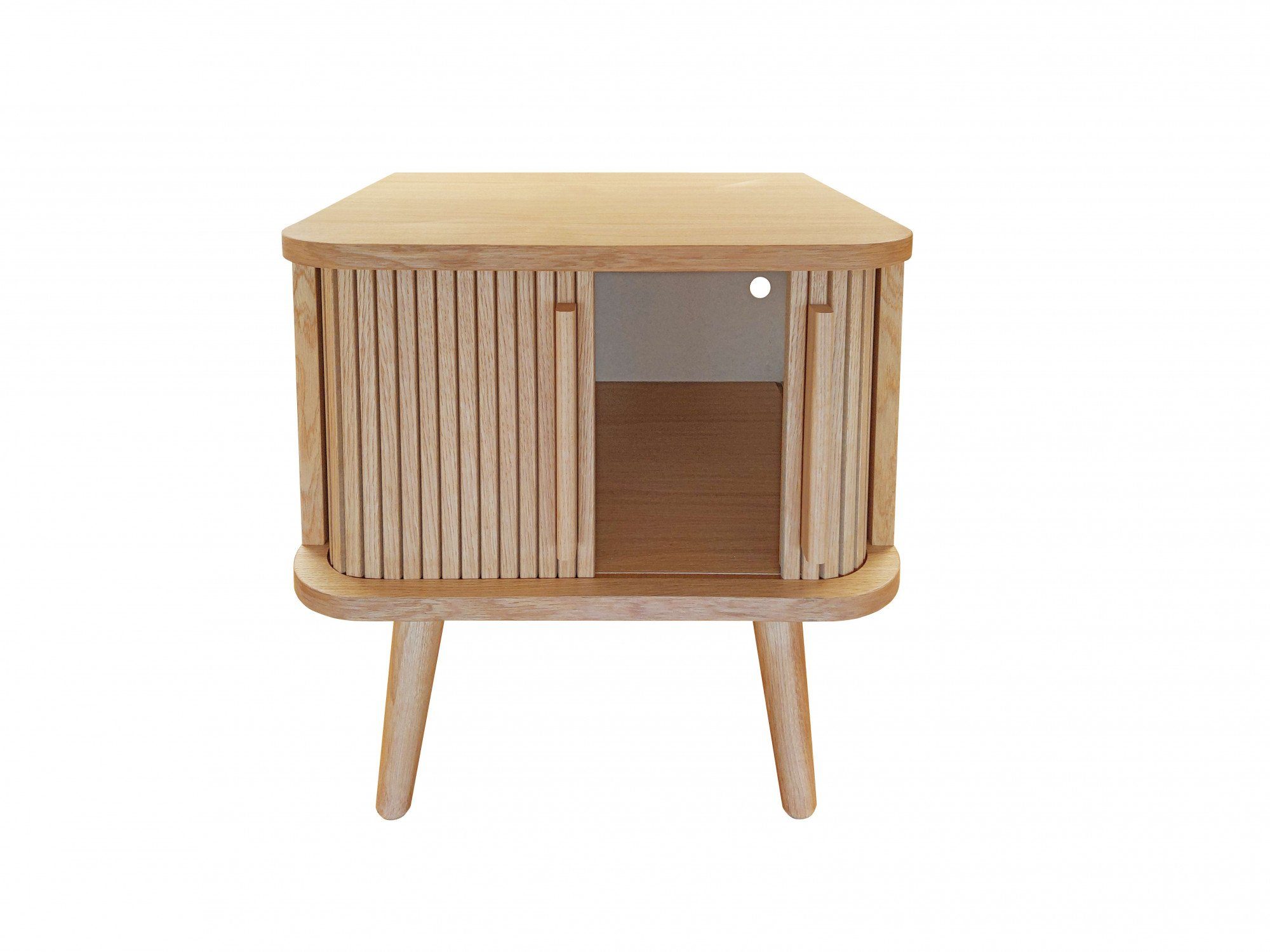 Woodman Bijzettafel Rove uniek ontwerp, gedeeltelijk massief, breedte 49,5 cm