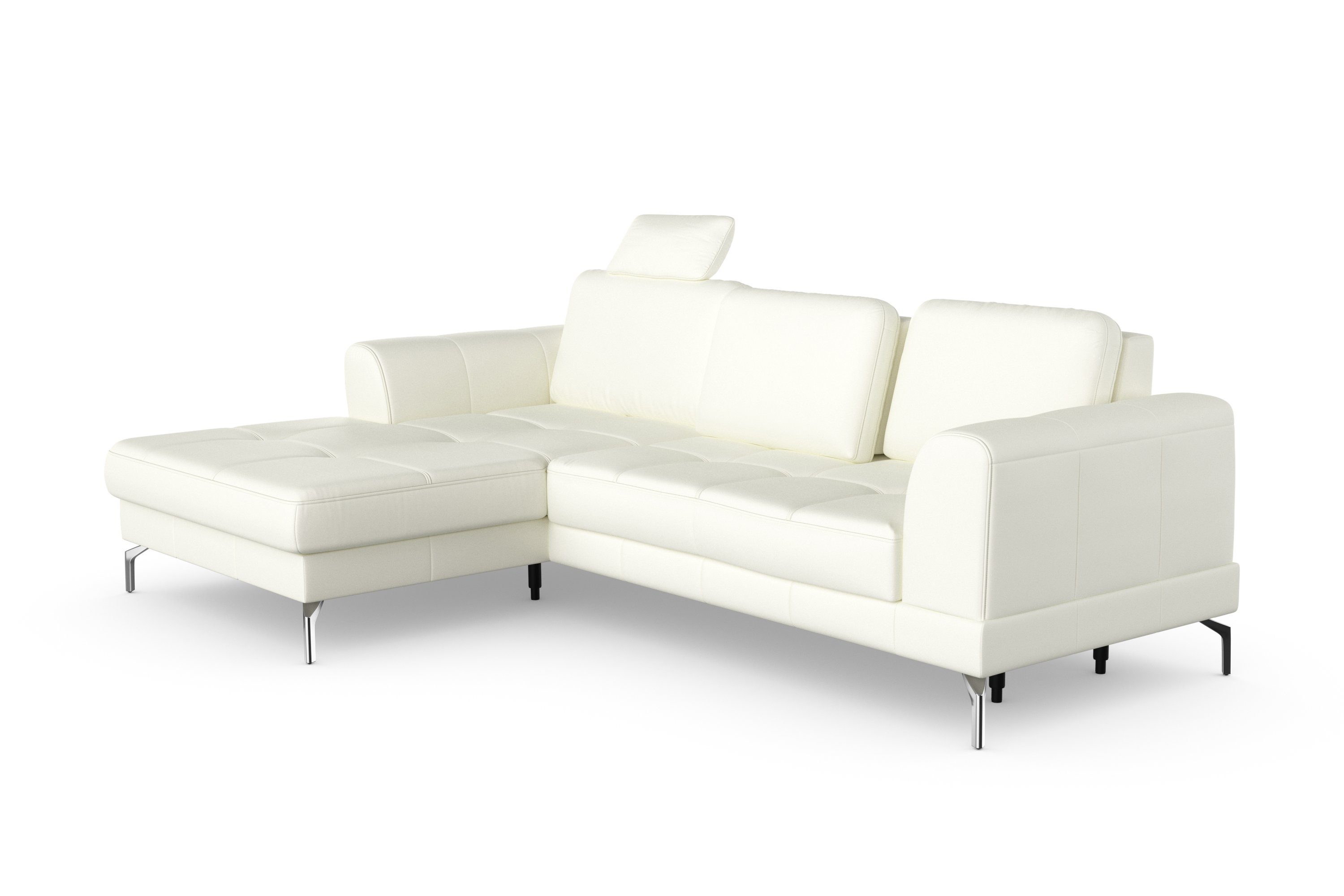sit&more Hoekbank Bendigo L-vorm inclusief zitdiepteverstelling, bodemvrijheid 15 cm, 2 pootkleuren