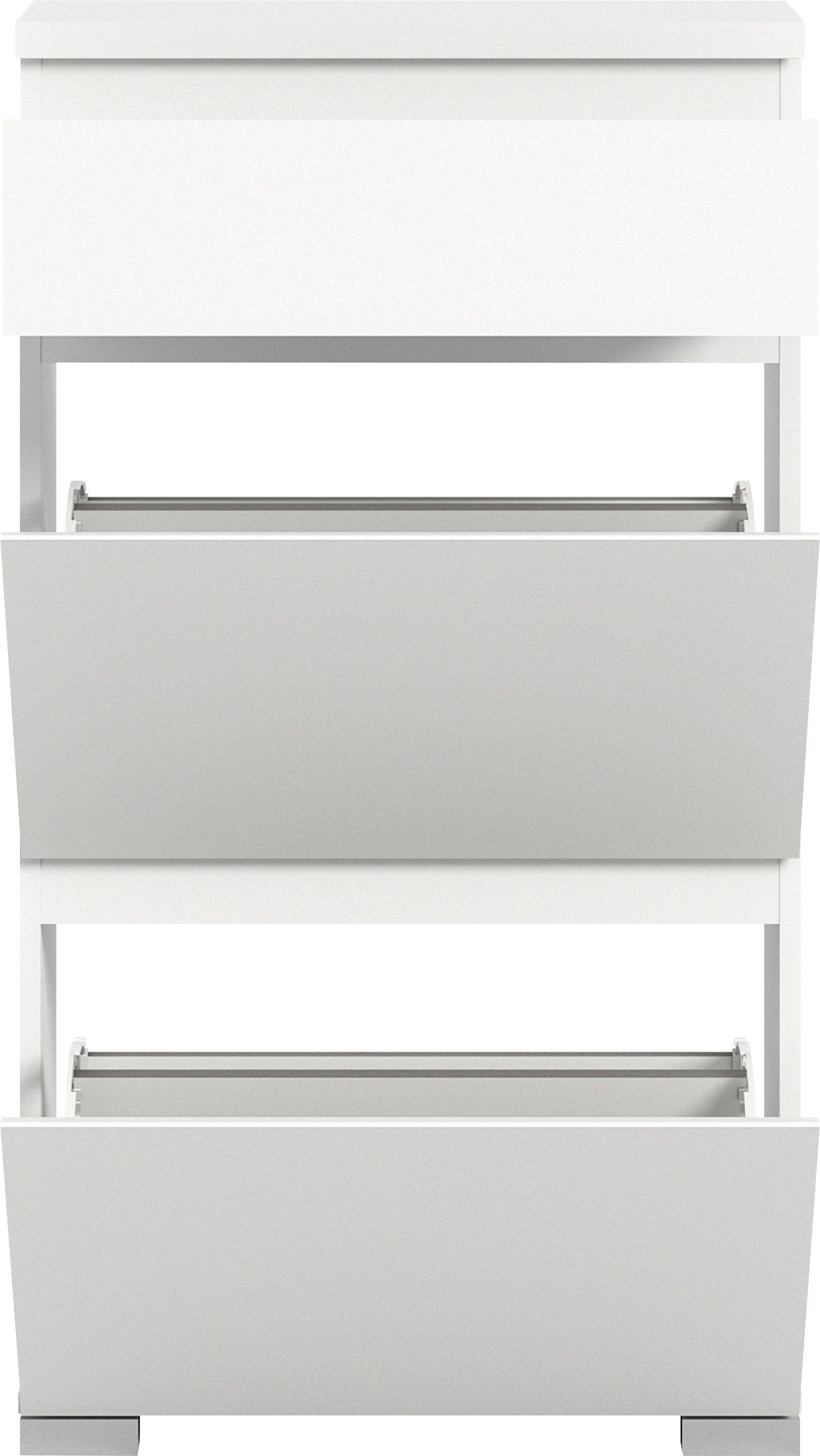INOSIGN Schoenenkast Skoskap, Diepte 27 cm, 2 Deurtjes, 1 Lade, plaats voor 6 paar schoenen
