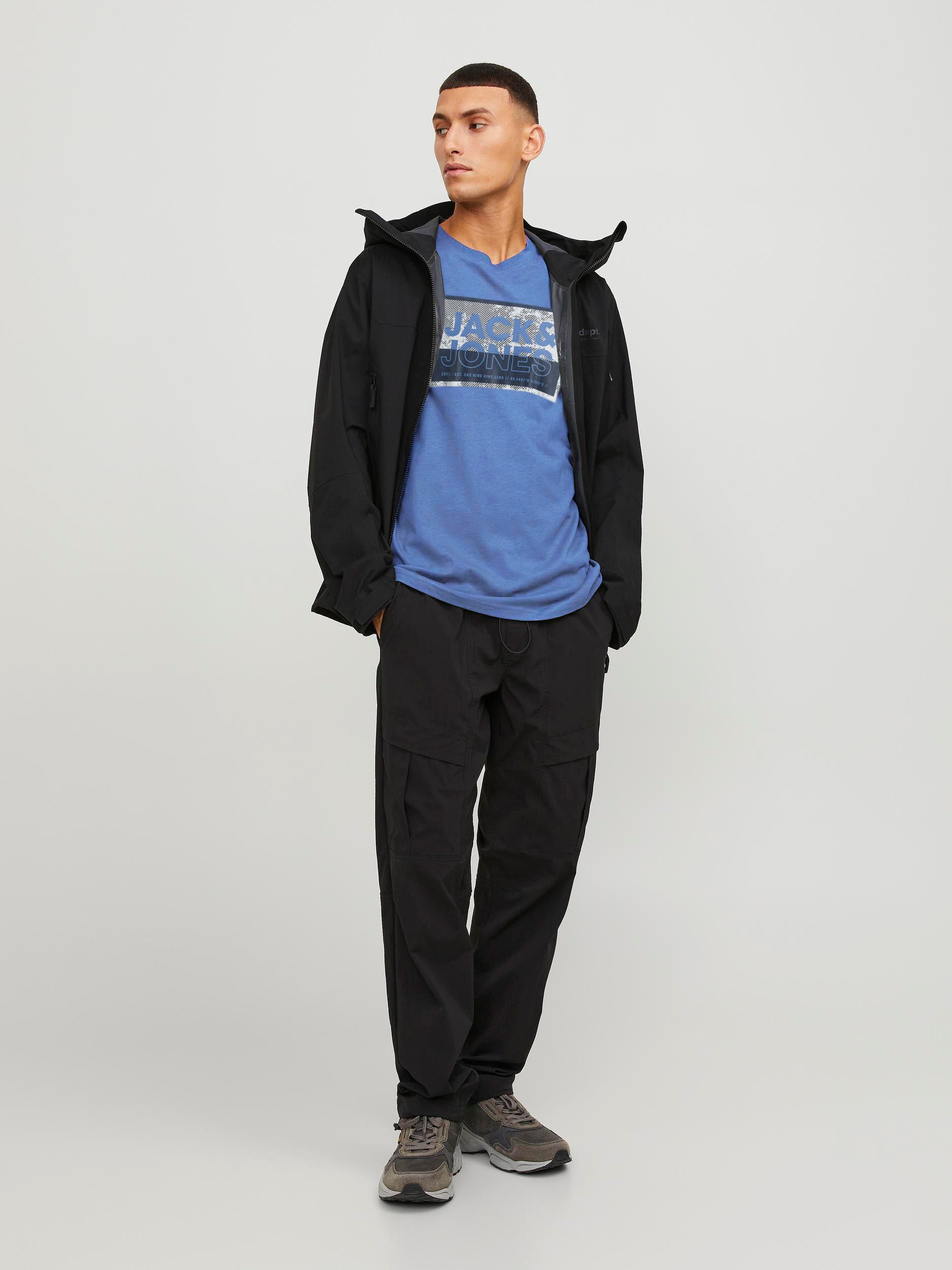 Jack & Jones Shirt met korte mouwen JCOLOGAN TEE SS CREW NECK SS24 LN