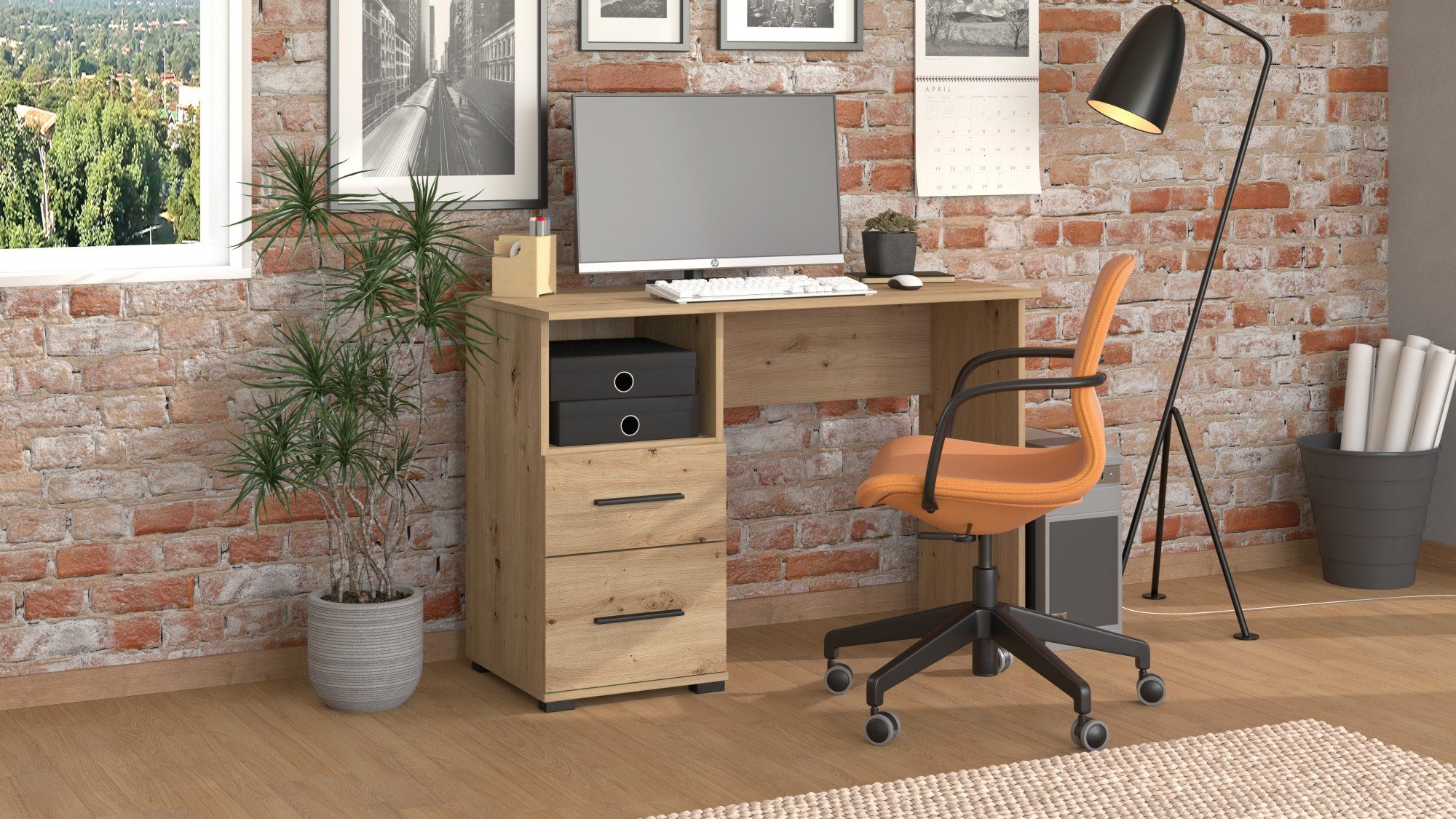 Places of Style Bureau POLET met 2 laden