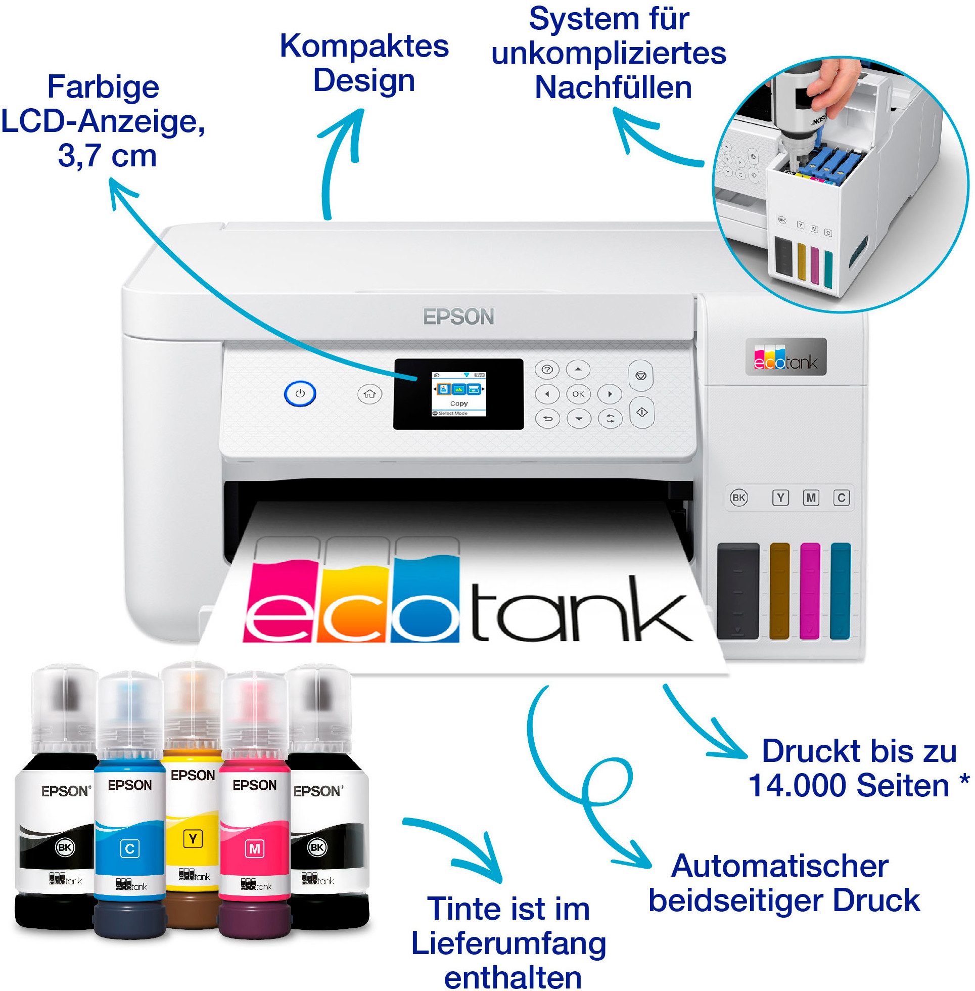 Epson Inkjetprinter EcoTank ET-2856