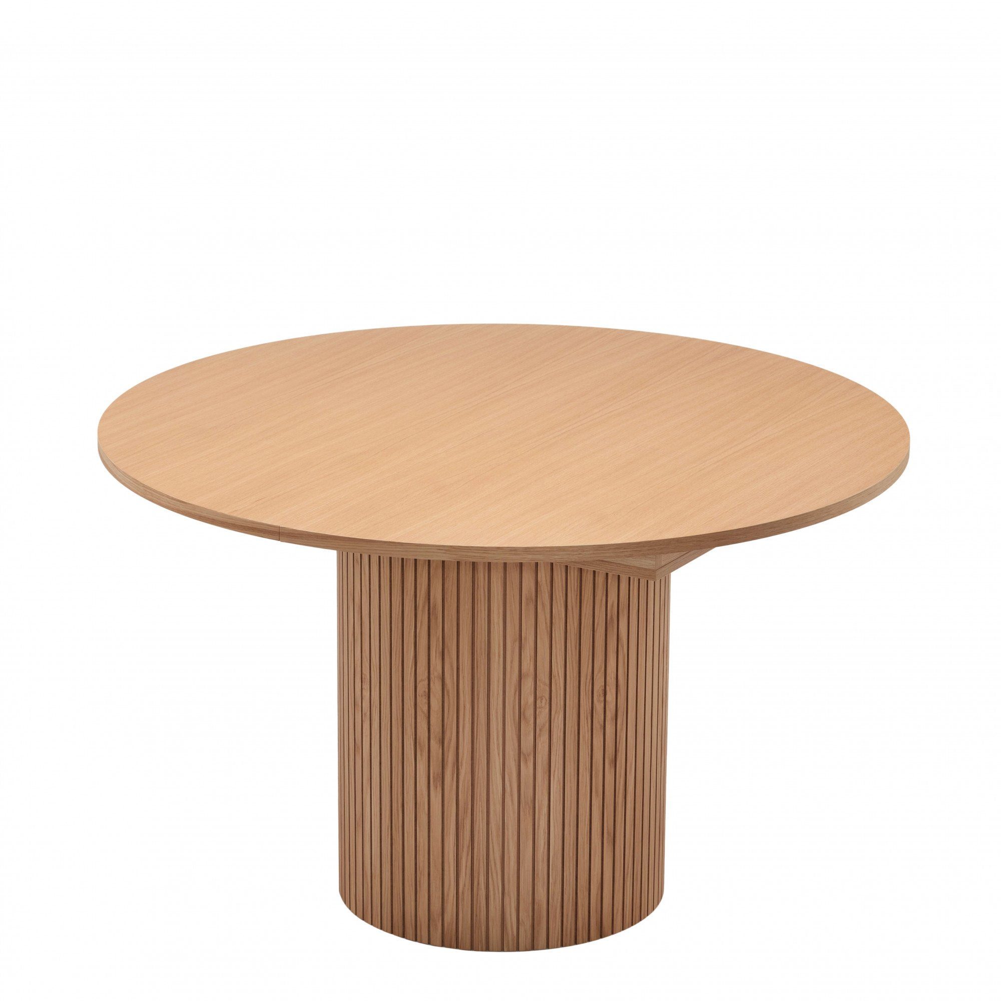 LeGer Home by Lena Gercke Eettafel TOSCANA, Eiken Fineer D 115 cm, met verlengplaten, uitschuifbaar tot 155 cm