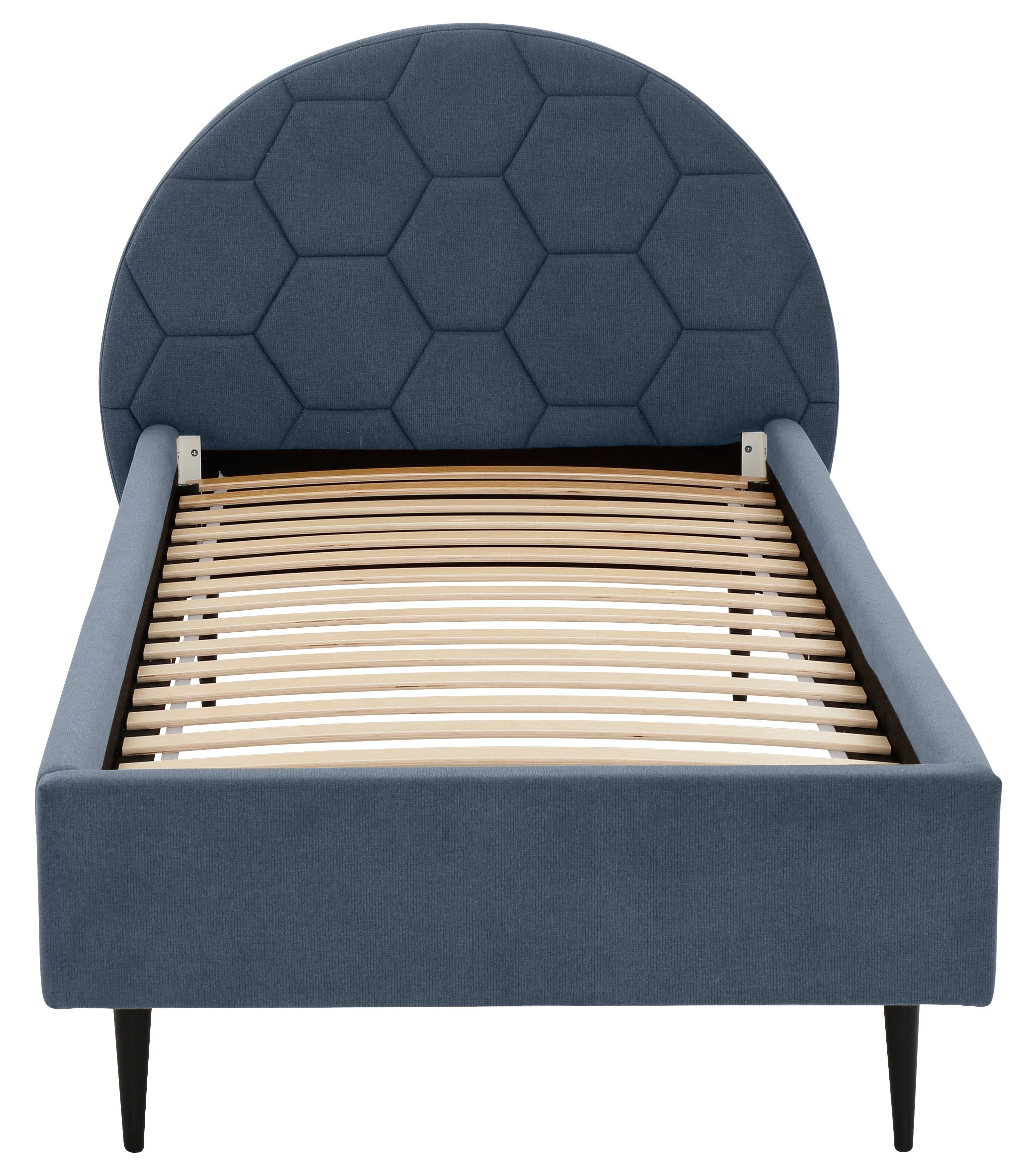 Lüttenhütt Gestoffeerd bed Gebko prettig bekleed hoofdbord met decoratief honingraatmotief