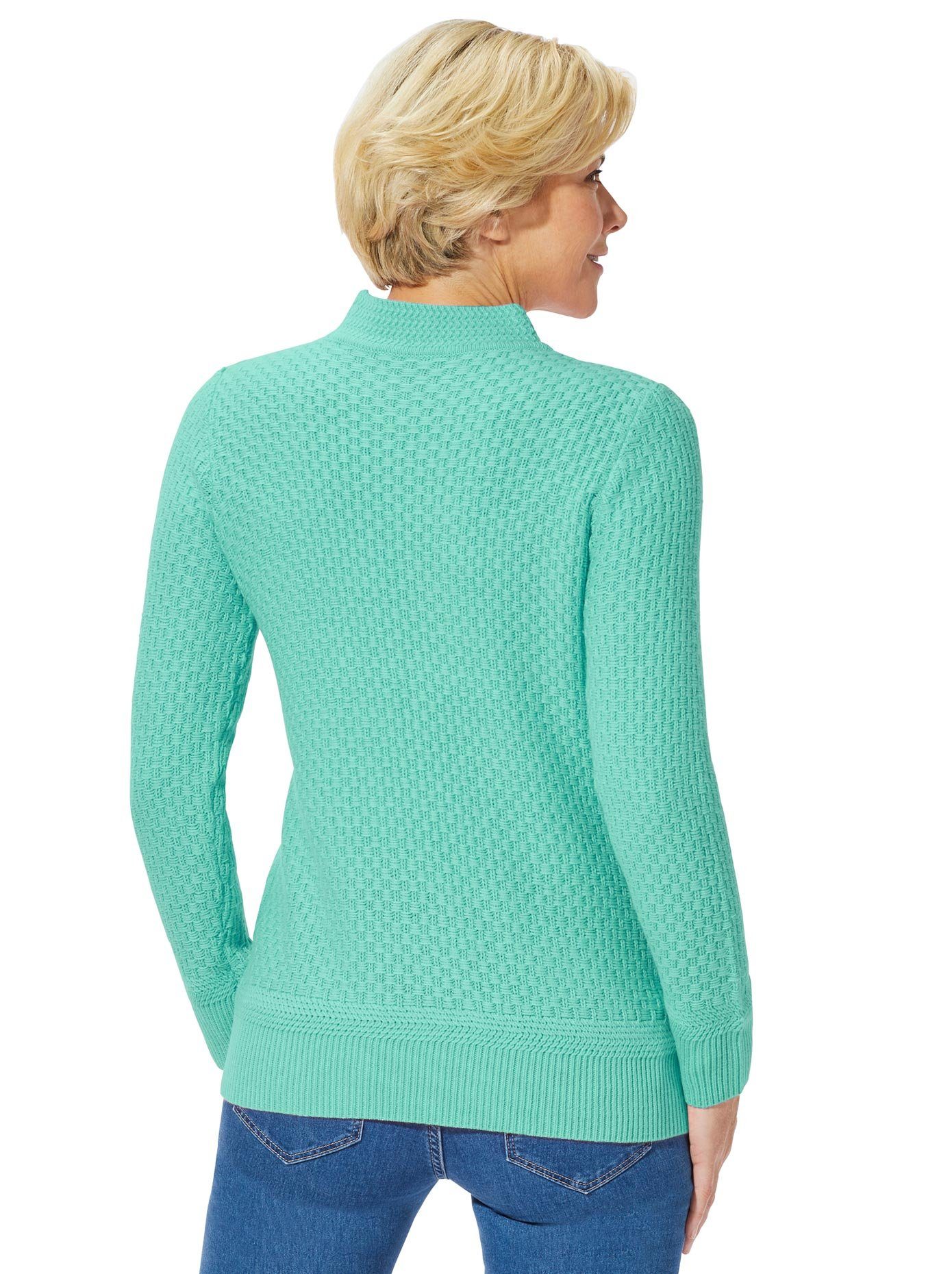 Classic Basics Trui met staande kraag Trui