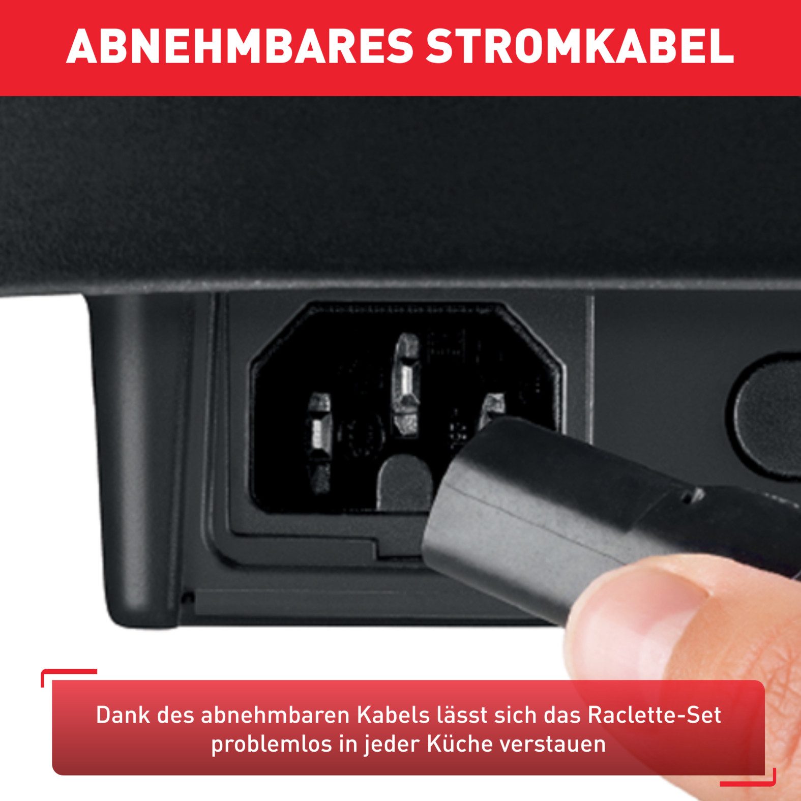 Tefal Raclette Ambiance, incl. tafelgrillfunctie, afneembaar snoer voor maximaal 10 personen, tafelgrill-functie, afneembare kabel