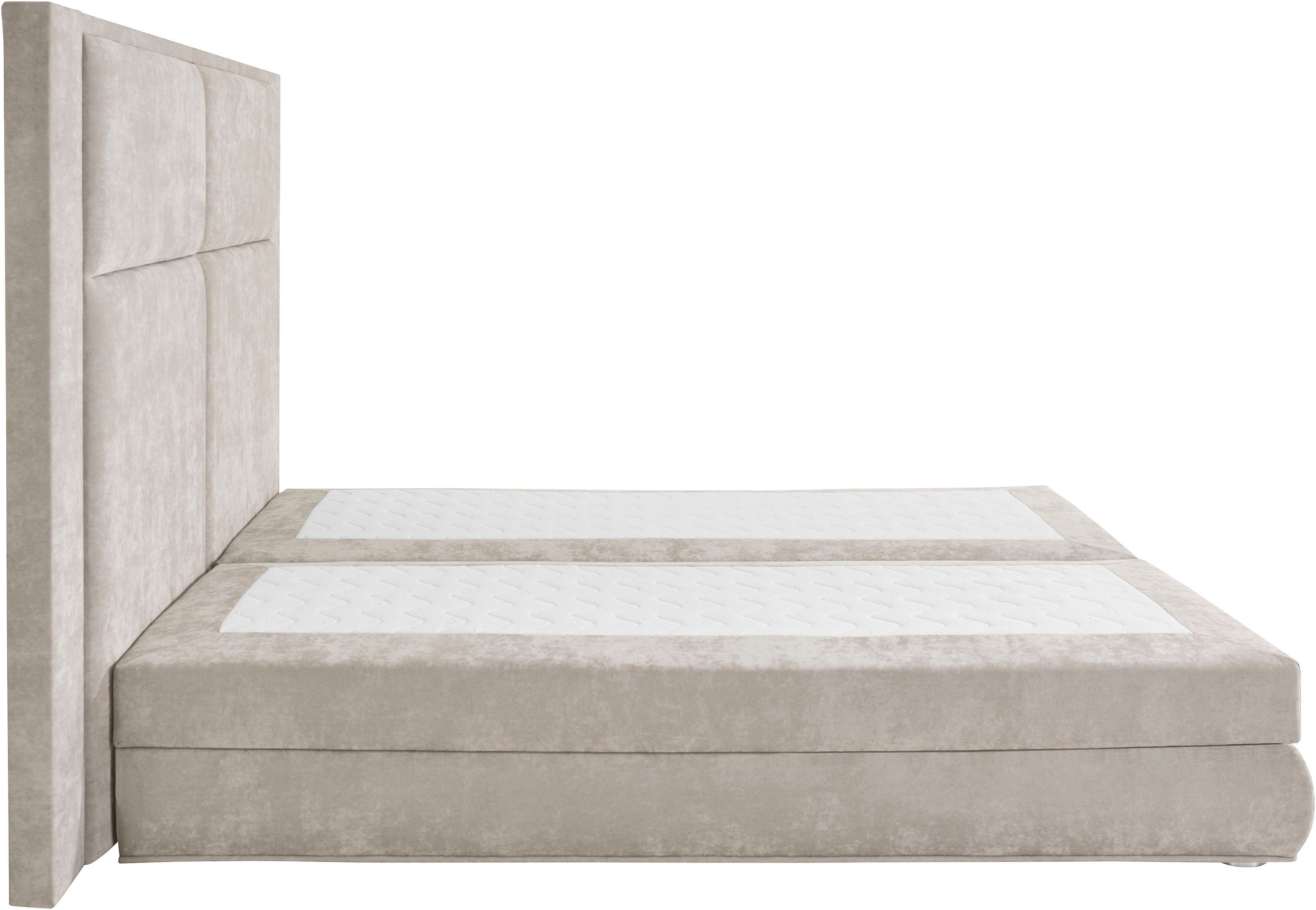 COLLECTION AB Boxspring Copenhagen inclusief bedkist, topmatras, naar keuze met ledverlichting
