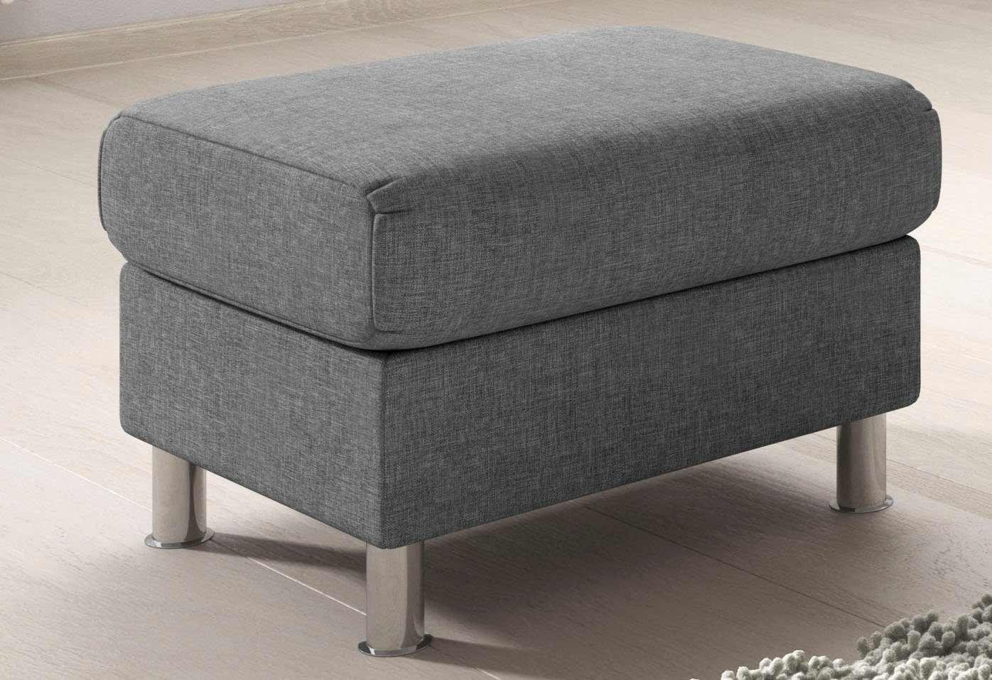 TRENDMANUFAKTUR Hocker Rondo II tijdloos en comfortabel naar keuze met comfortabele binnenvering, vrij...