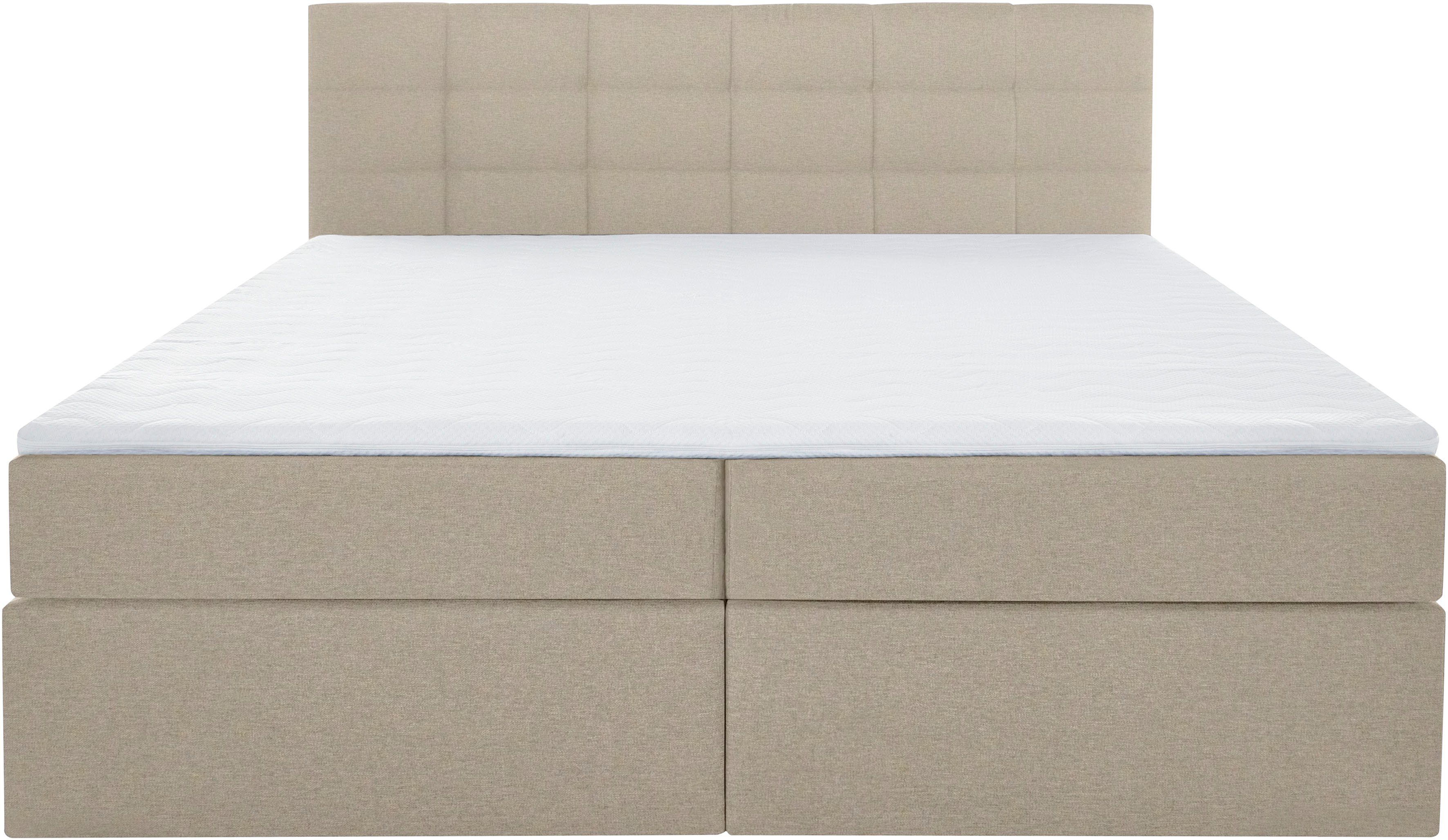 INOSIGN Boxspring OVALO optioneel met bedbox, verkrijgbaar in h2, h3 & h4