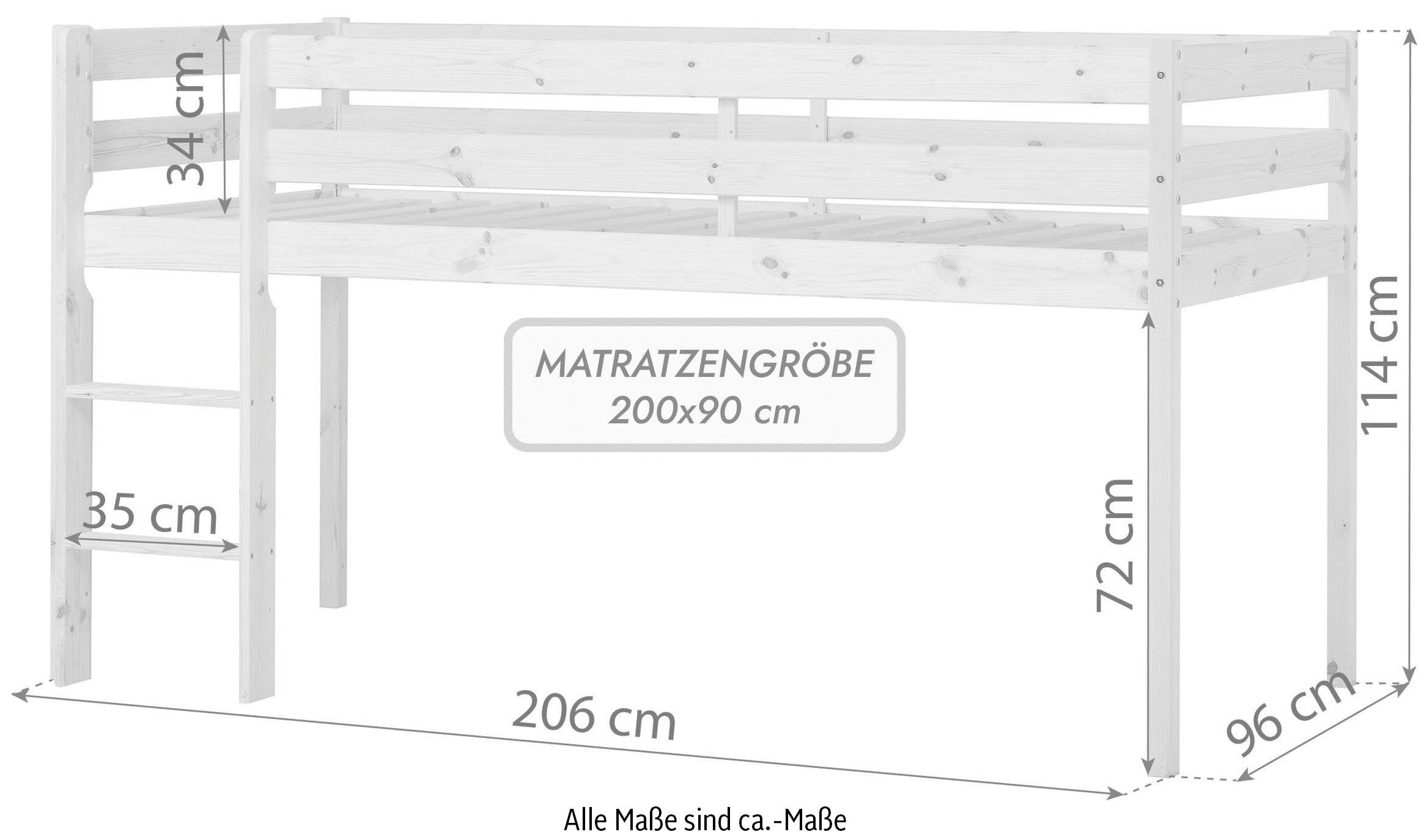 Hoppekids Speelbed ECO COMFORT, hoogslaper, deelbaar in 2 eenpersoonsbedden