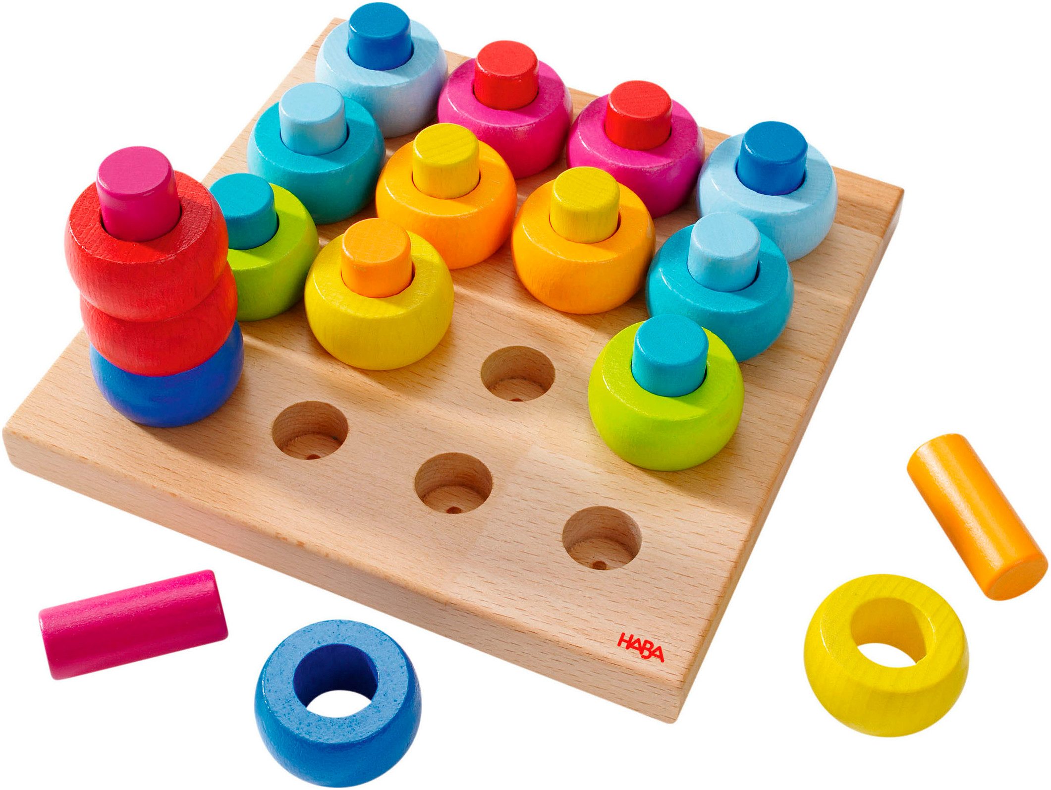 Haba Vormenspel Kleurenringen Made in Germany