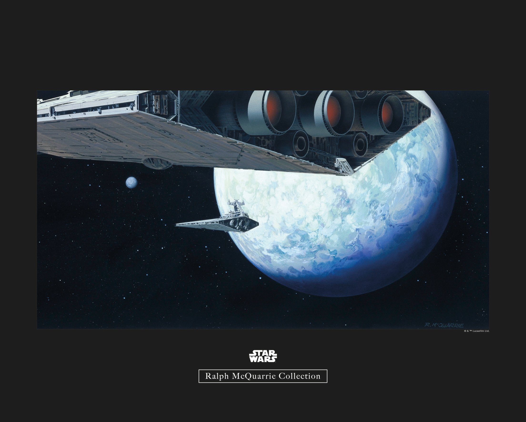 Komar wanddecoratie Star Wars Classic RMQ Hoth Orbit, zonder lijst