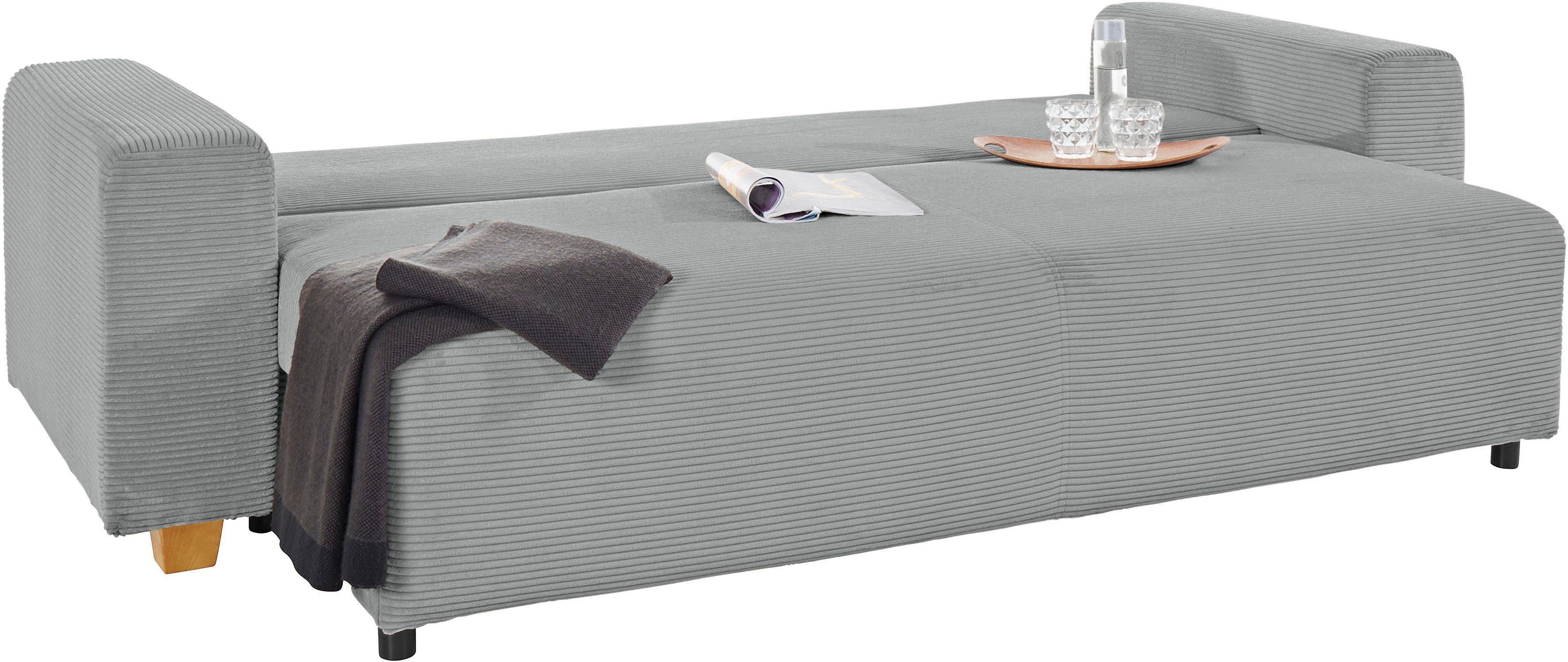COLLECTION AB Slaapbank Yves Bedfunctie, bedlade, bonnellvering, rugkussen, sierkussen
