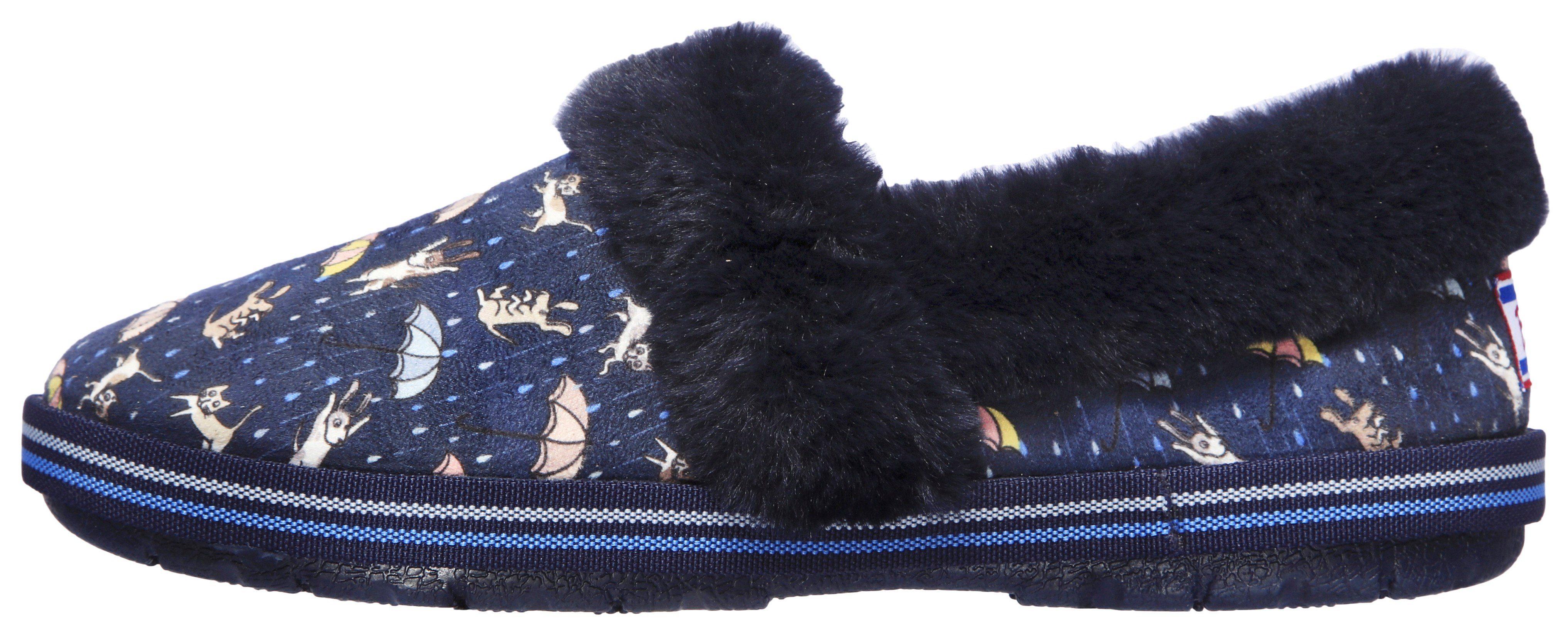 Skechers Pantoffels TOO COZY MOVIE NIGHT Huisschoen met grappige honden- en kattenprint