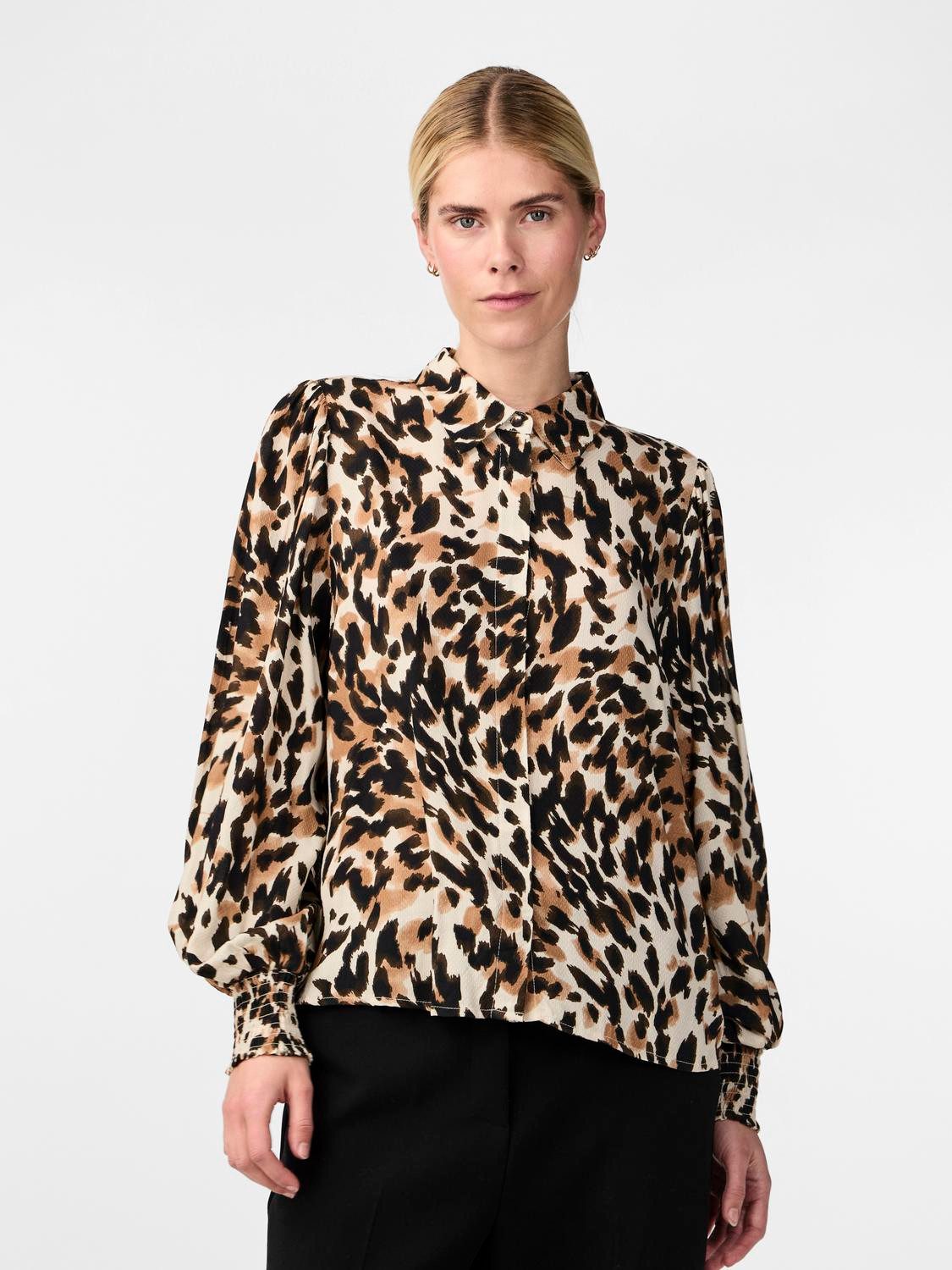 YAS Regular fit overhemdblouse van viscose model 'ALIRA'