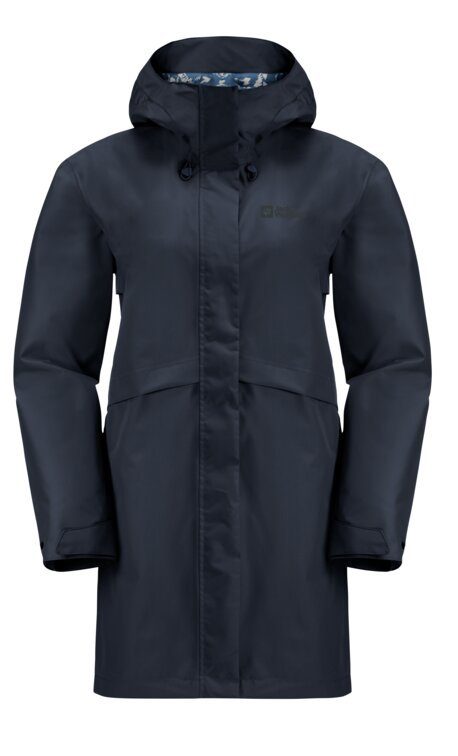 Jack Wolfskin Functionele jas CAPE WEST COAT W Capuchon is vast aan de jas bevestigd
