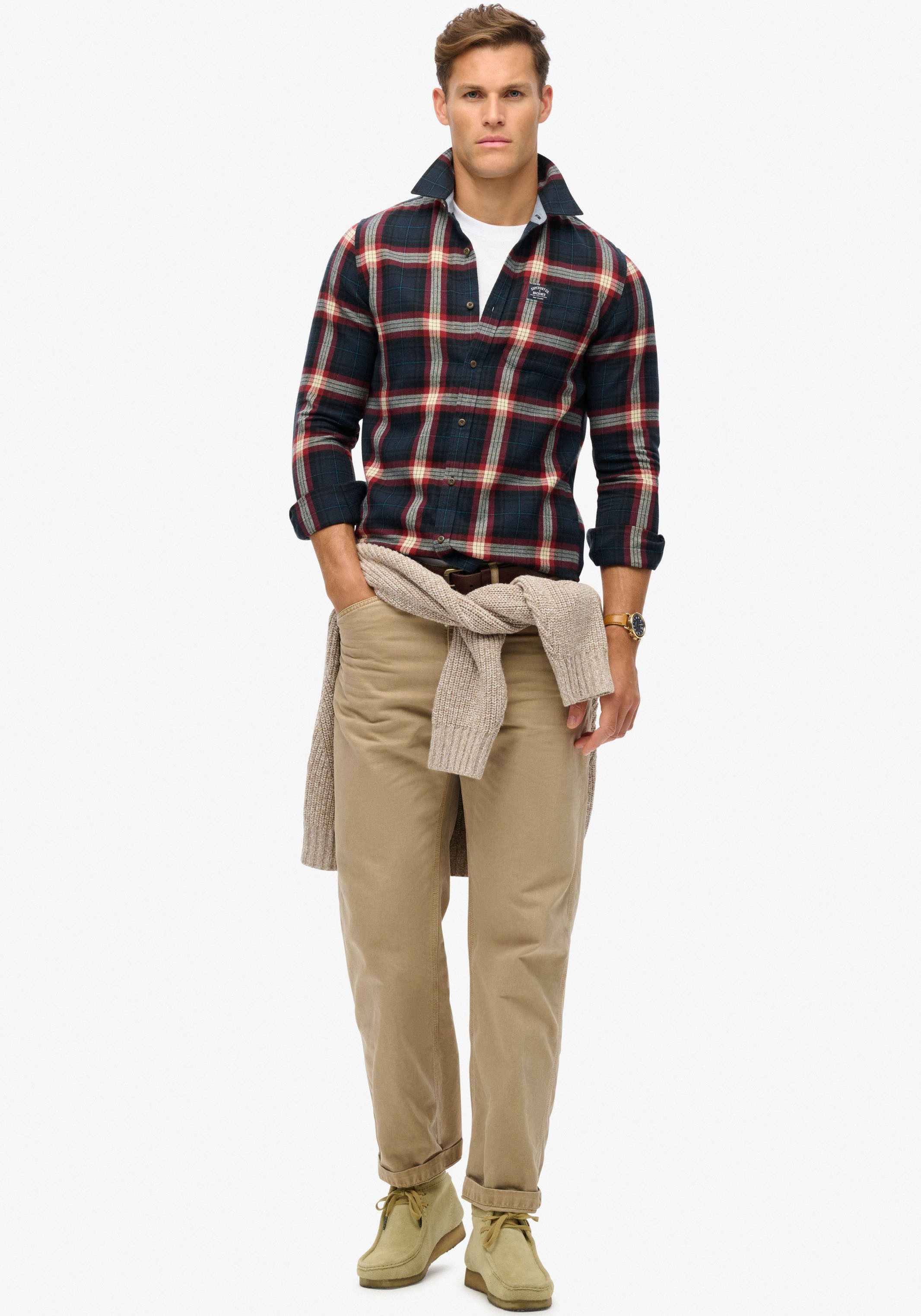 Superdry Overhemd met lange mouwen Organic Cotton Lumberjack Check Shirt