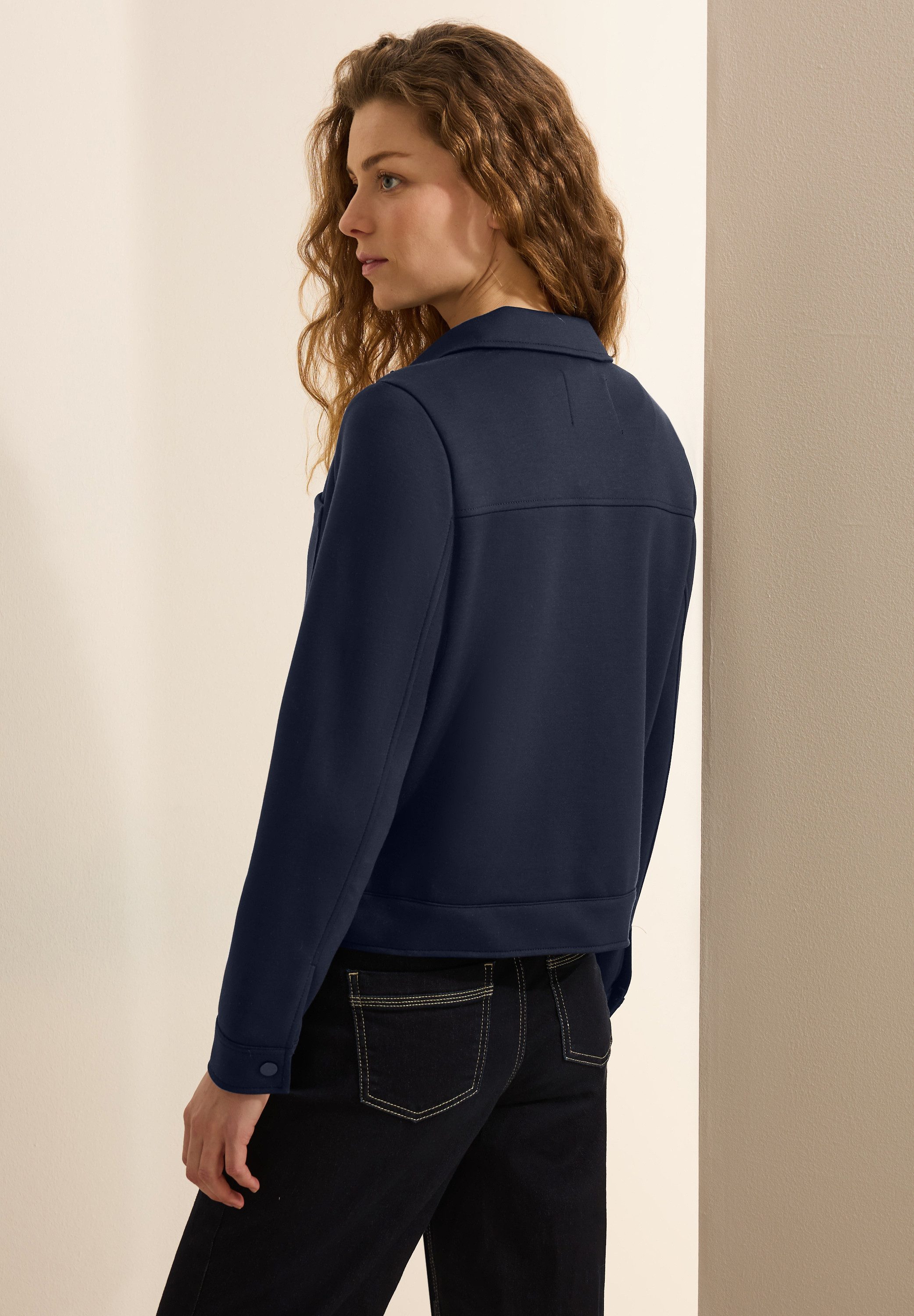Cecil Sweatvest met knoopsluiting en hemdkraag