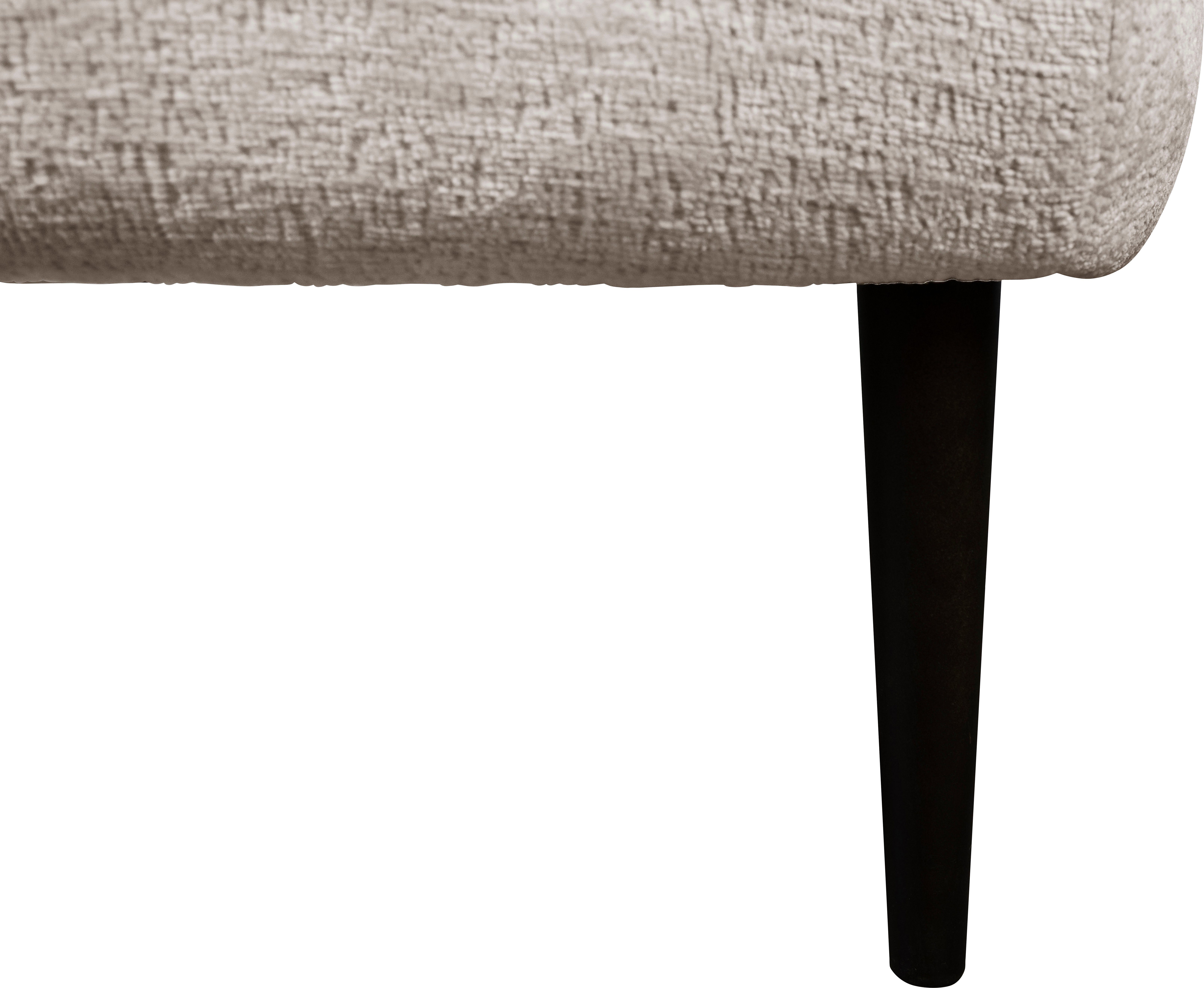 LeGer Home by Lena Gercke Fauteuil Dinah Knoopdetails op de achterkant, naar keuze met of zonder poef/voetenbank