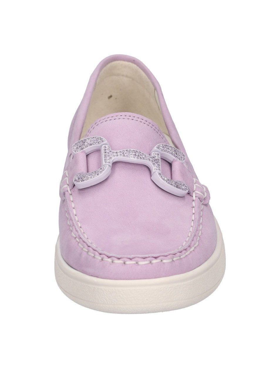 Waldläufer Mocassins H-DAISY , slippers, comfortabele schoen, instapschoen, h-breedte, met strass-steentjes