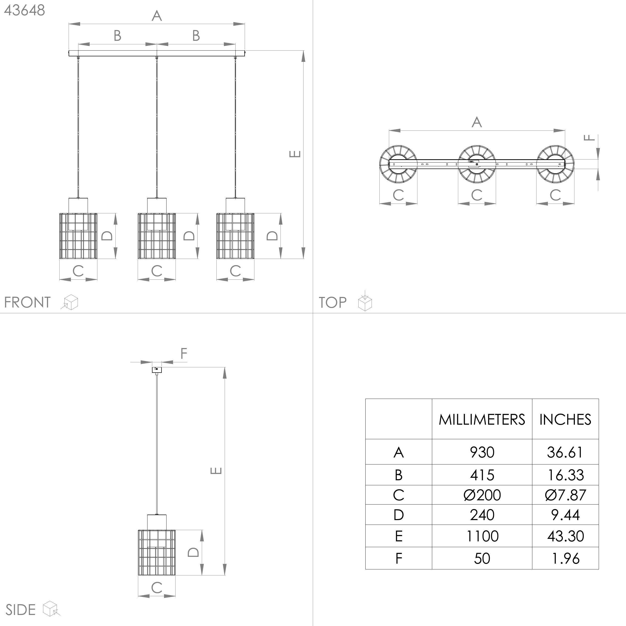 EGLO Hanglamp MILLIGAN Hanglamp in zilverkleur en wit van staal - excl. E27 - 40W (1 stuk)