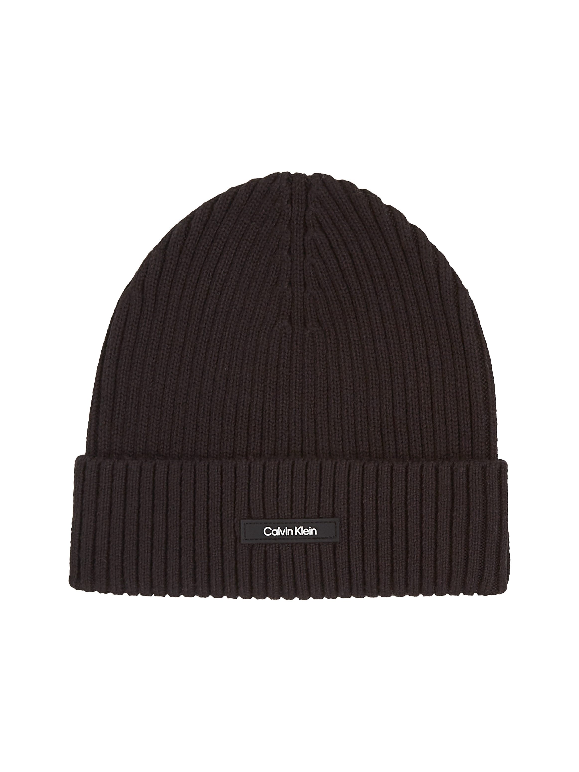 Calvin Klein Beanie CLASSIC COTTON RIB BEANIE