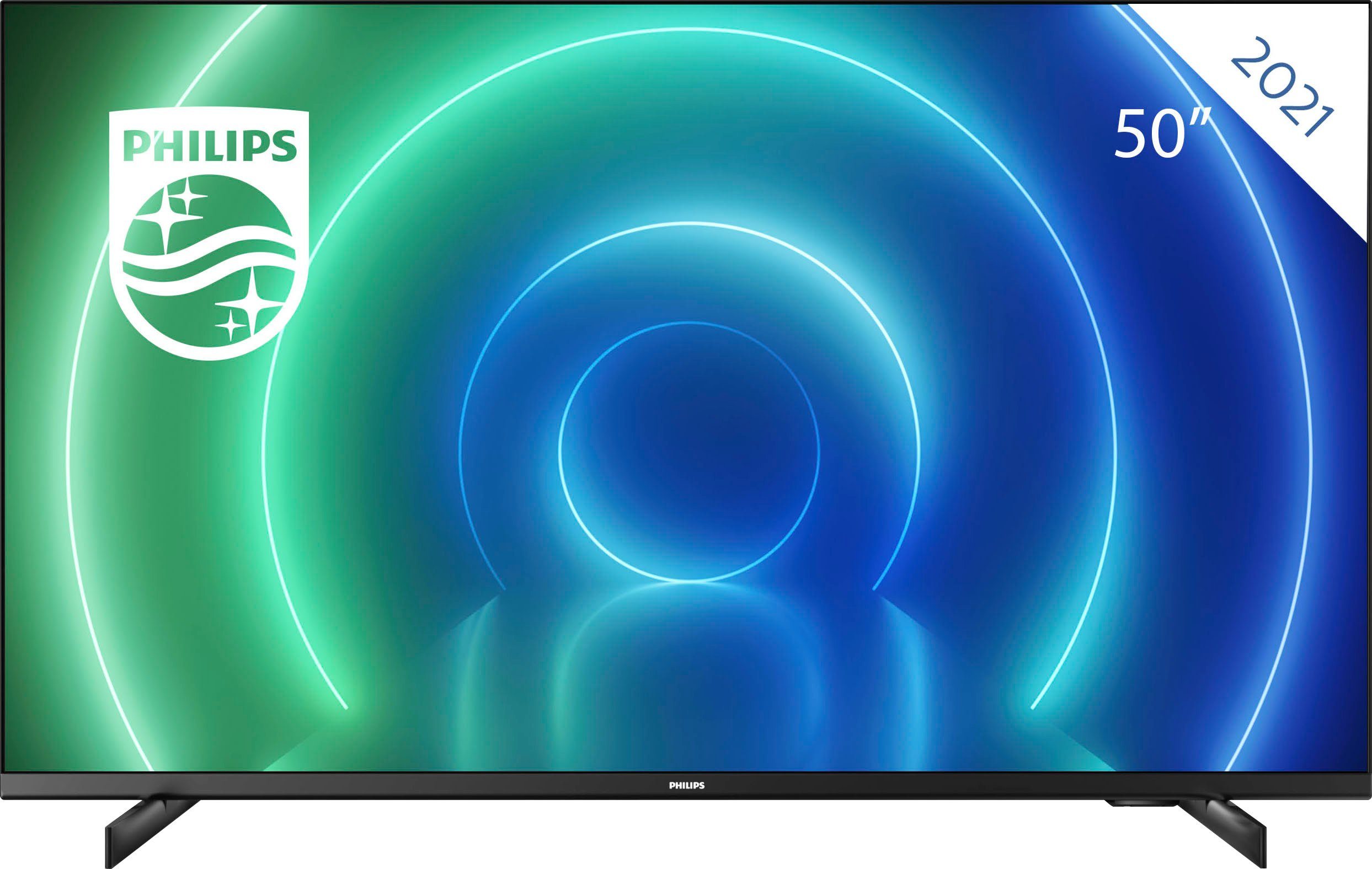 Philips Led-TV 50PUS7506/12, 126 cm / 50", 4K Ultra HD, Smart TV, HDR10+ compatibel, 60 Hz, Dolby Vision & Atmos, smart-tv, triple-tuner